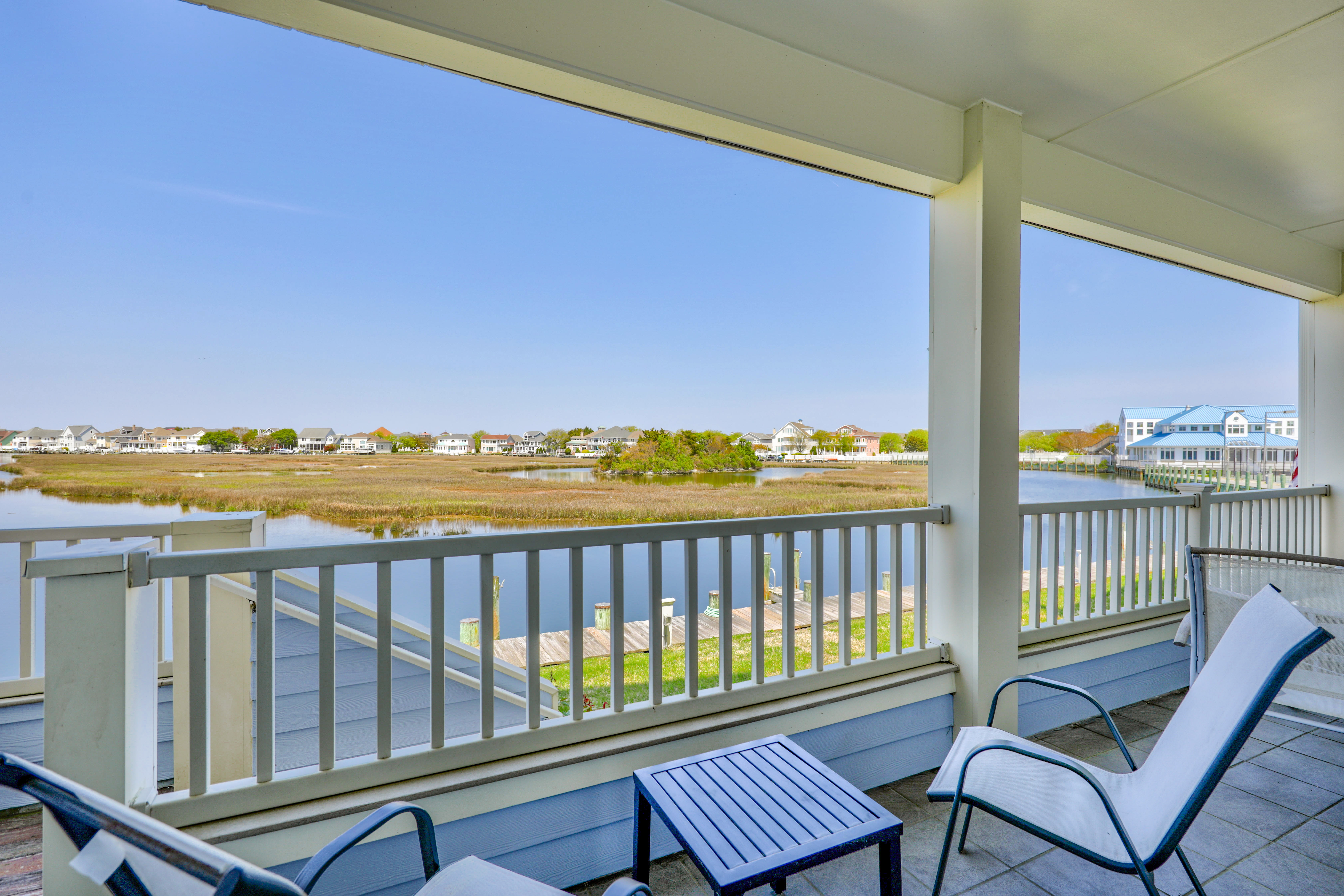 Watch the Herons and Egrets dance on the water from your Waterfront Balcony!