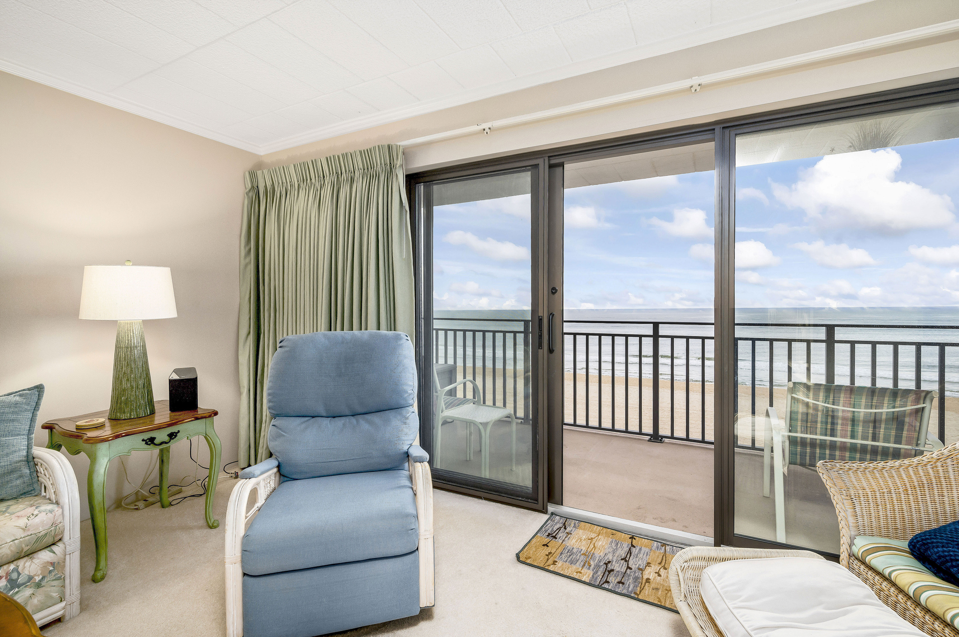 Catch a Famous OC Sunrise and sip your morning coffee on the Private Oceanfront Balcony!
