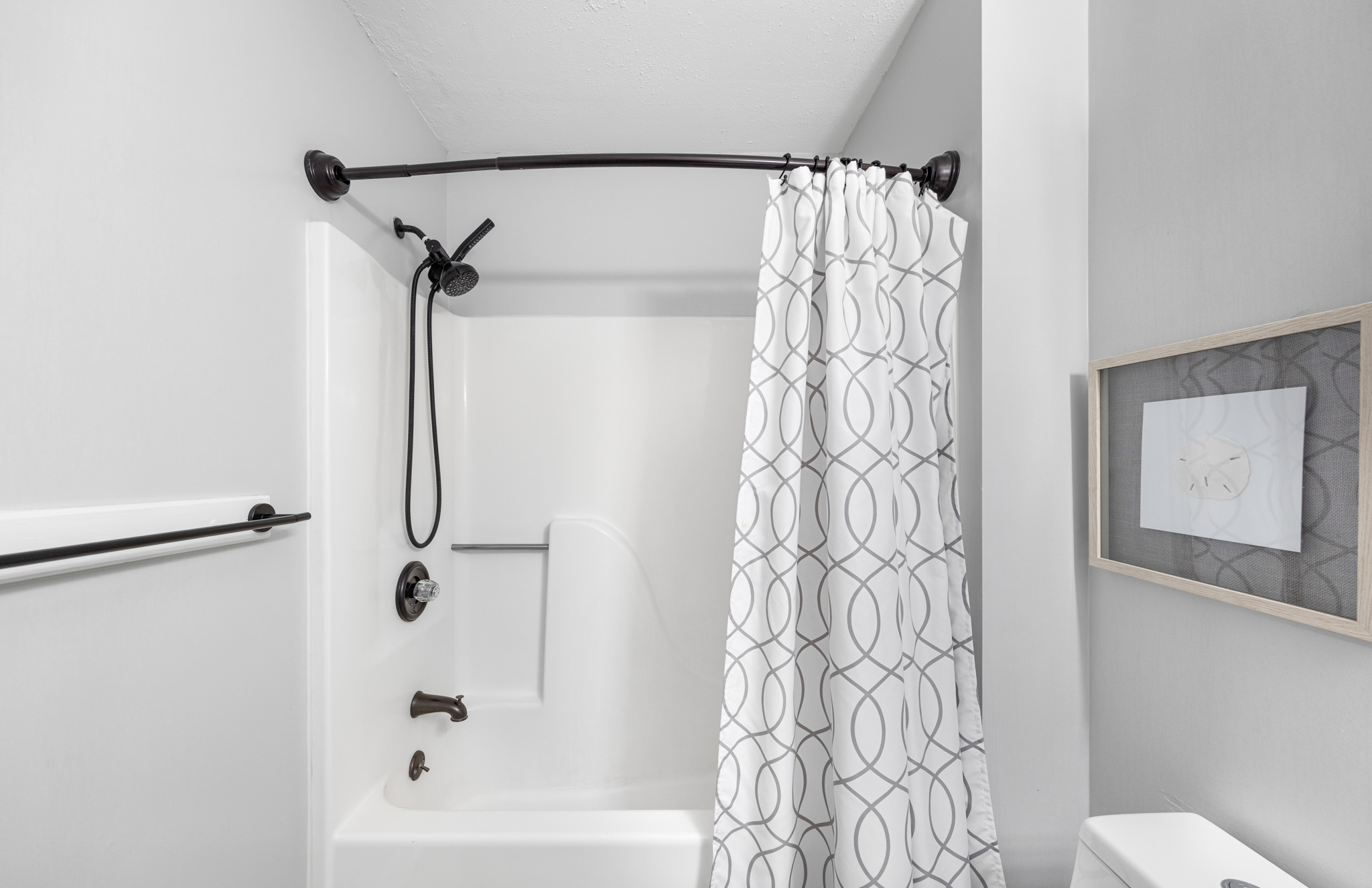 Shower/Tub Combo in the Primary Bath.