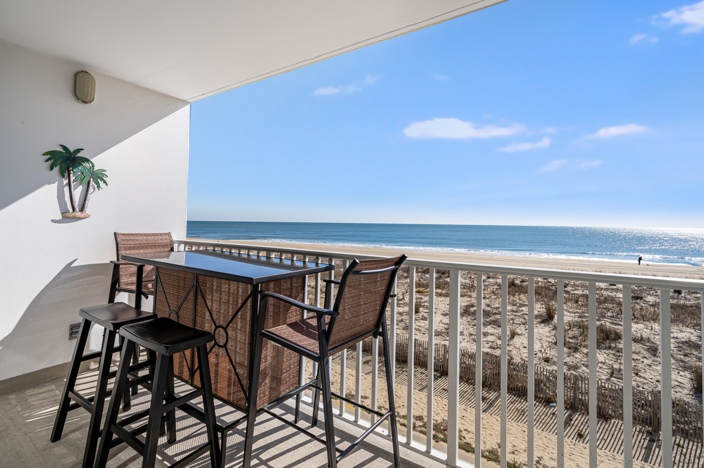 Wake up to a beautiful view and drink your coffee while the breeze rolls in through your private balcony overlooking the Ocean!
