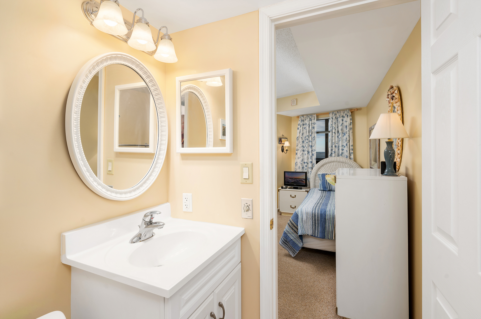 Full Bath attached to Bedroom 2.