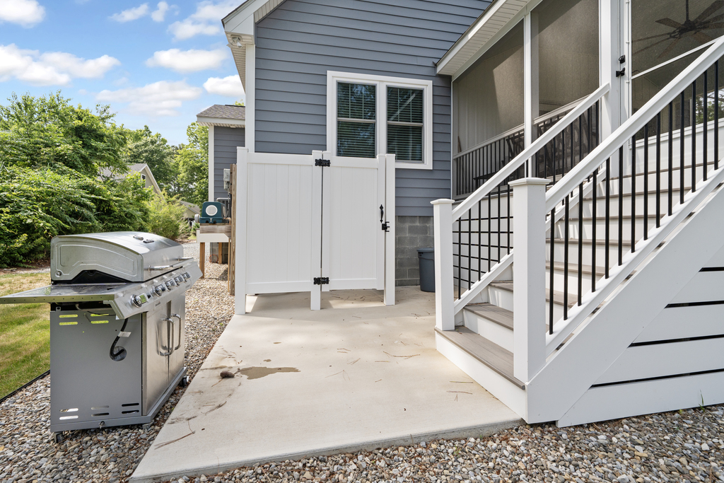 Rinse off after your beach day at the new Outdoor Shower!