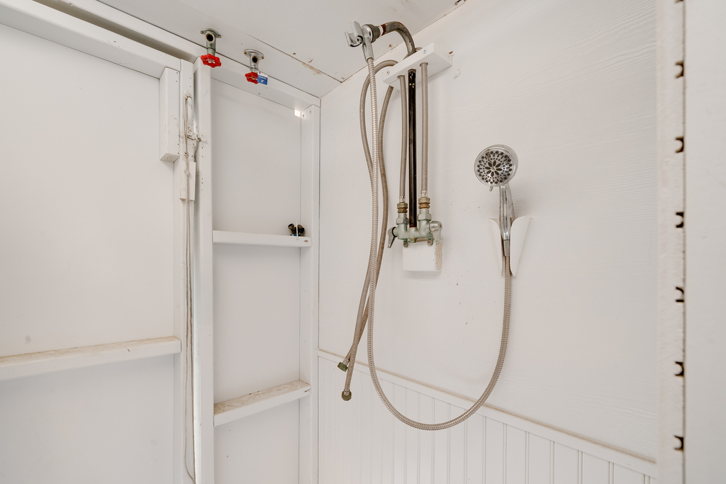 Refreshing Outdoor Shower under house.