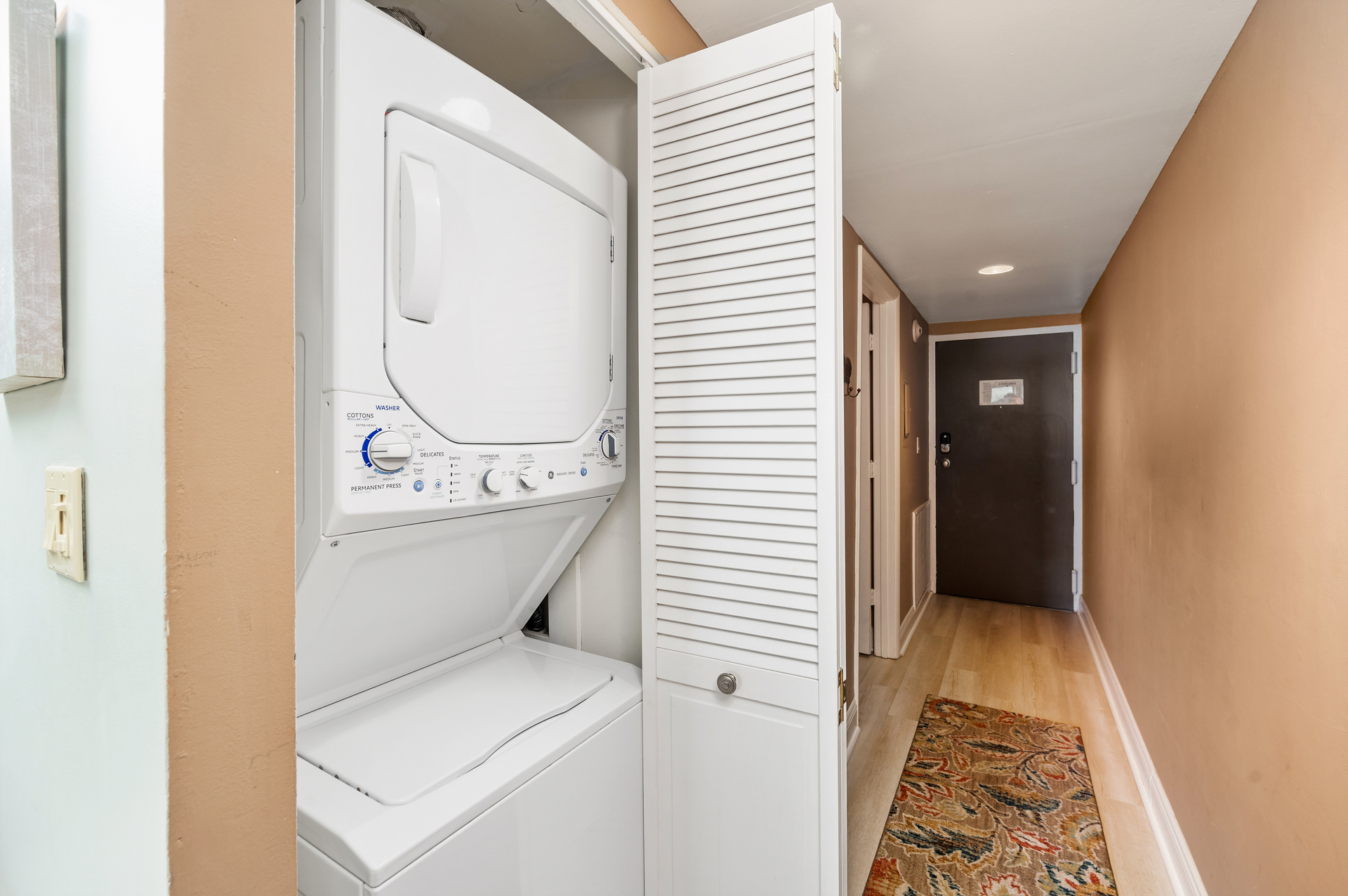 Stacked Washer & Dryer for your convenience!