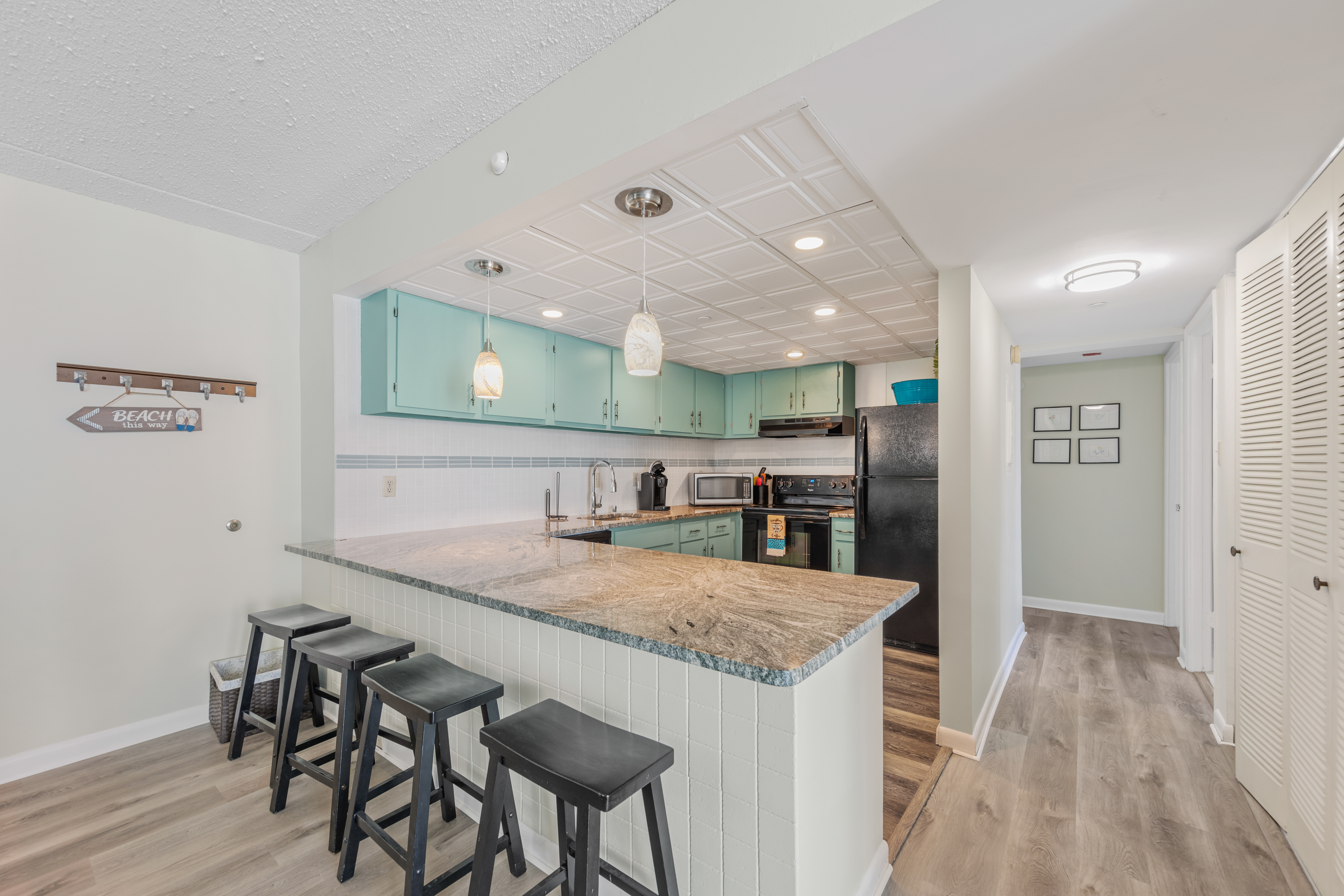 The Breakfast bar is perfect for grabbing a quick bite before hitting the beach