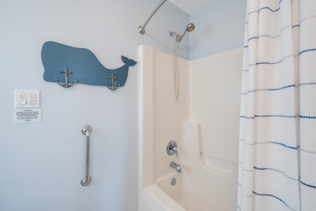 Tub/Shower Combo in Primary Bathroom.