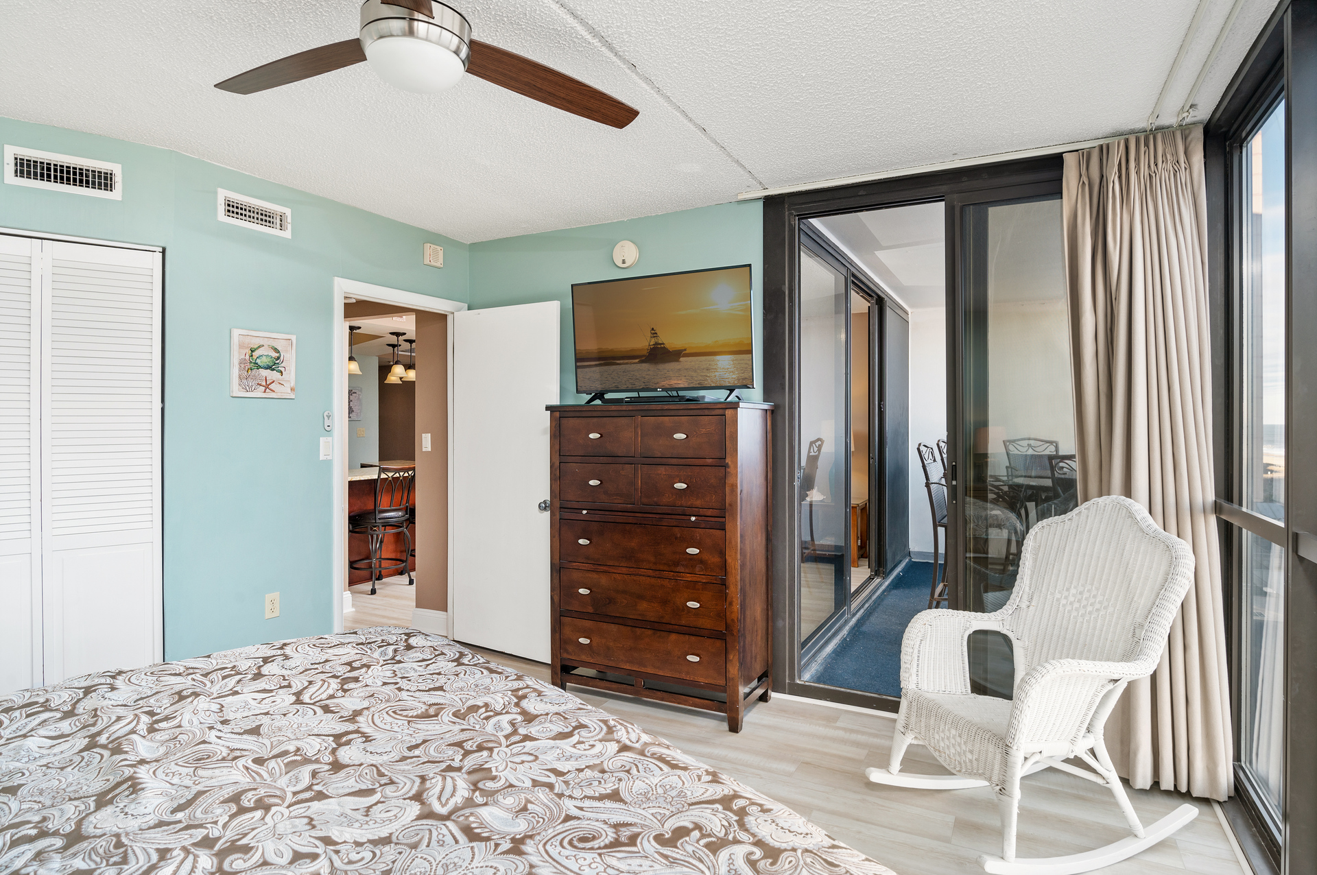 Slip out to catch the Sunrise with Private Balcony Access.