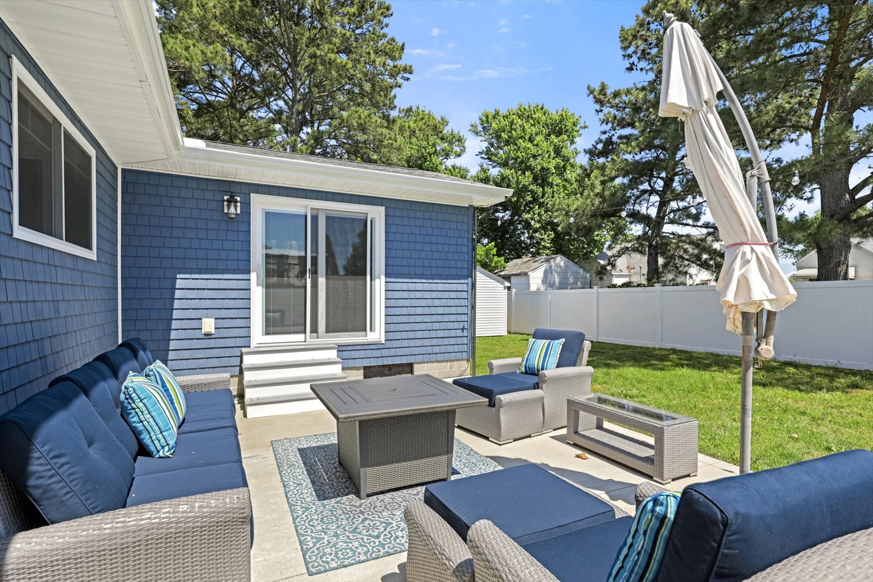 Gorgeous Patio is perfect for relaxing around the Fire Pit!