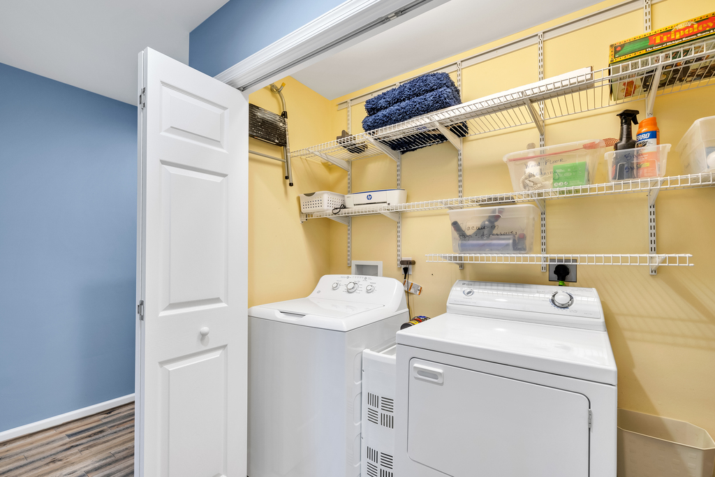 Full Size Washer and Dryer on Main Living Area.