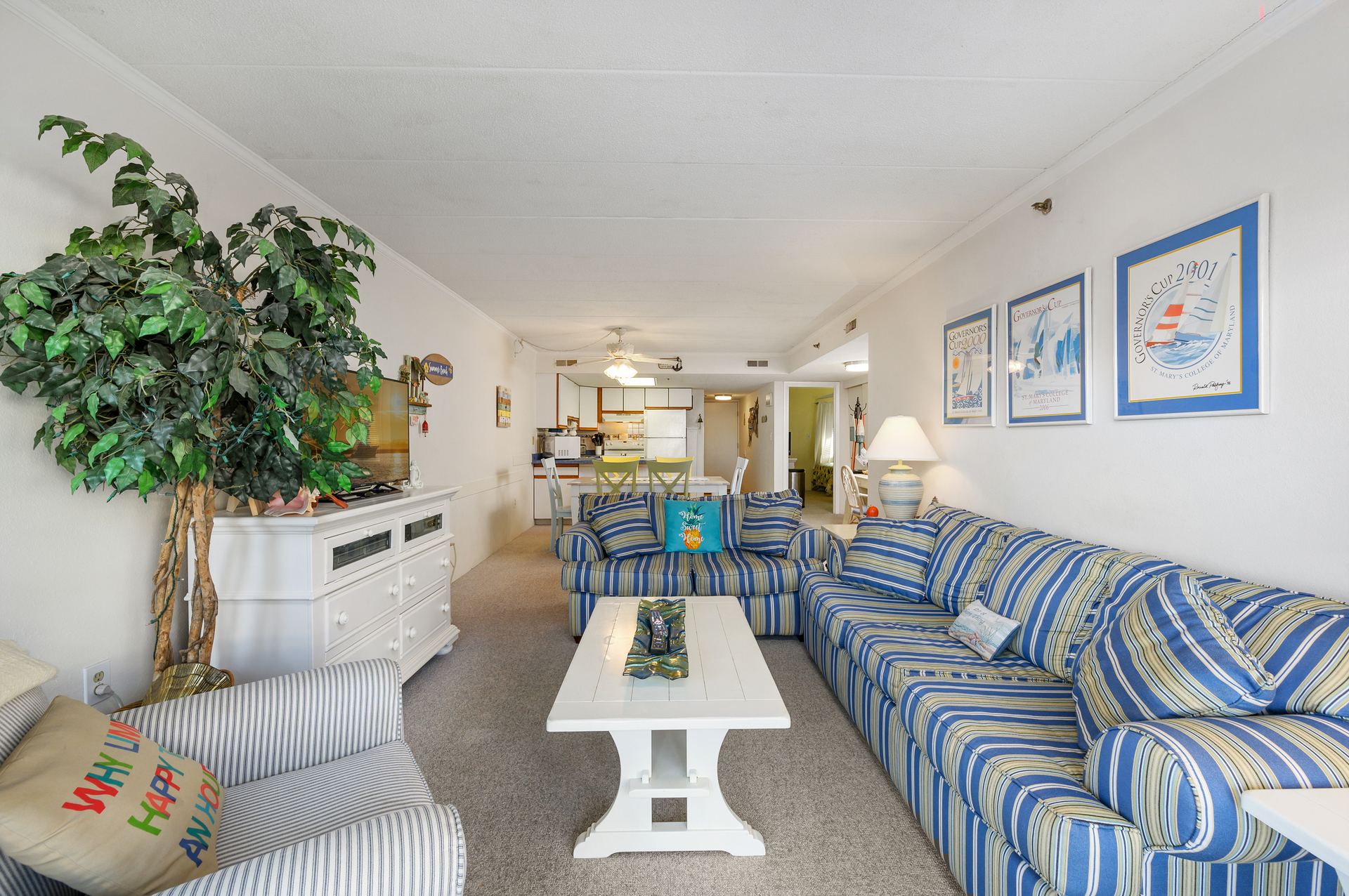 The wide open floor plan of Summer Beach 106 is ideal for spending time with family