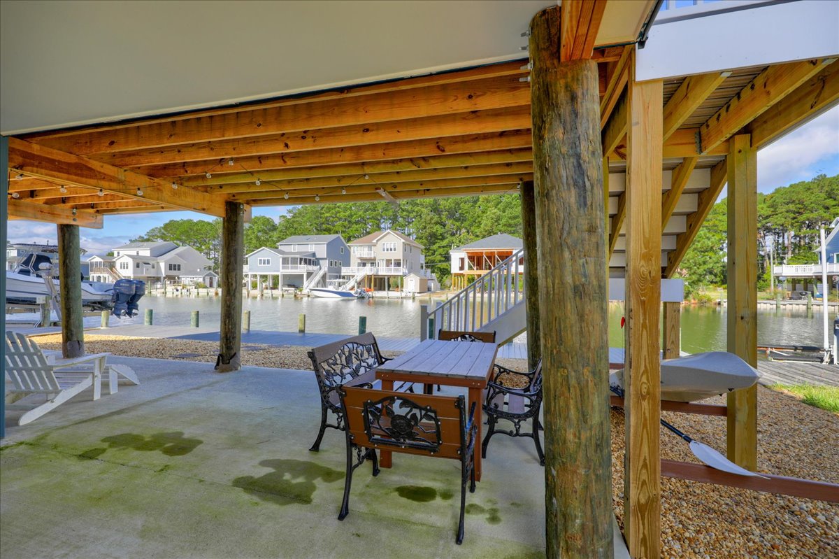 A shady place to relax out of the hot sun.