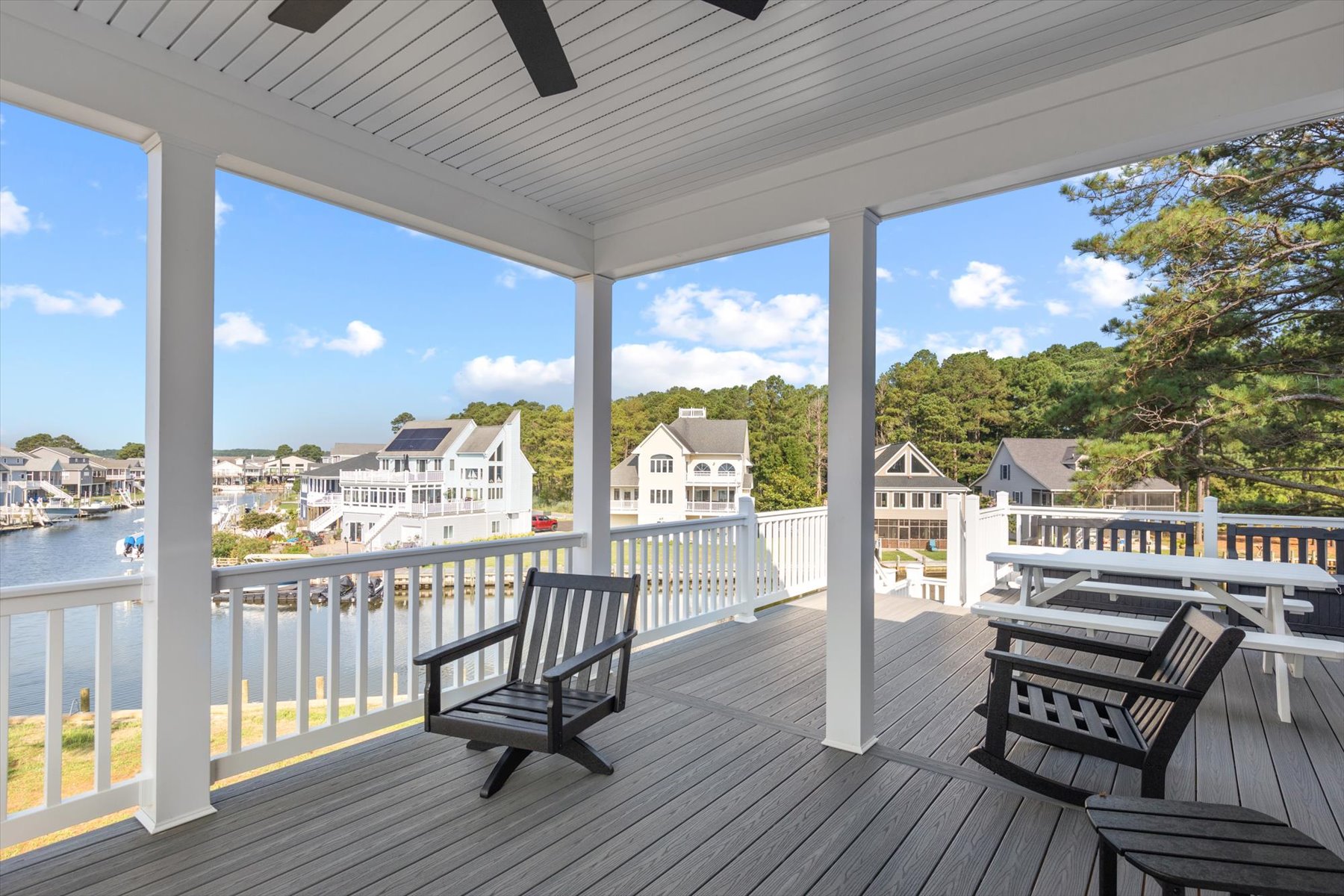 Stacked Deck is on a very quiet street with little traffic.