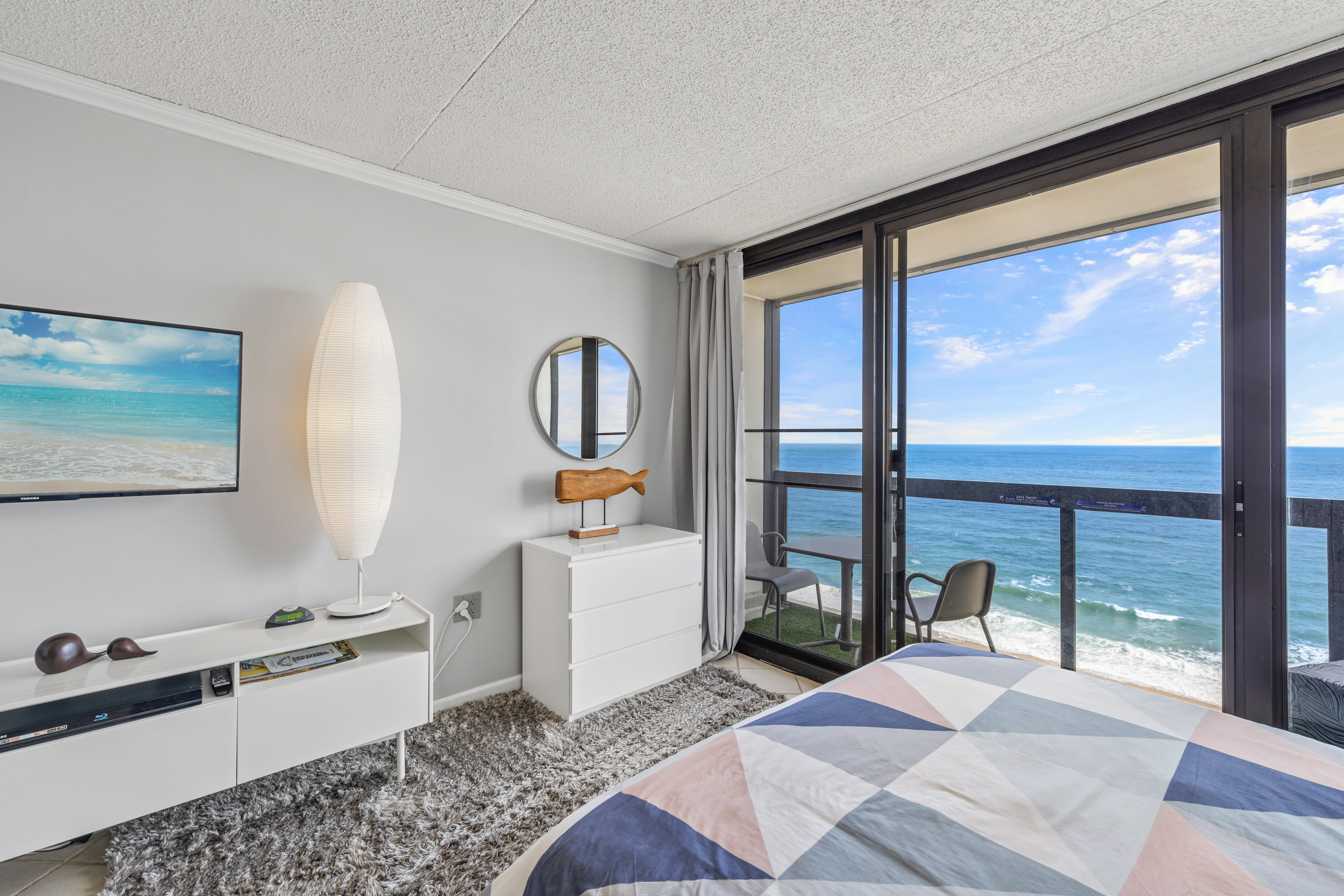 Sweeping Ocean Views right from the comfort of your bed.