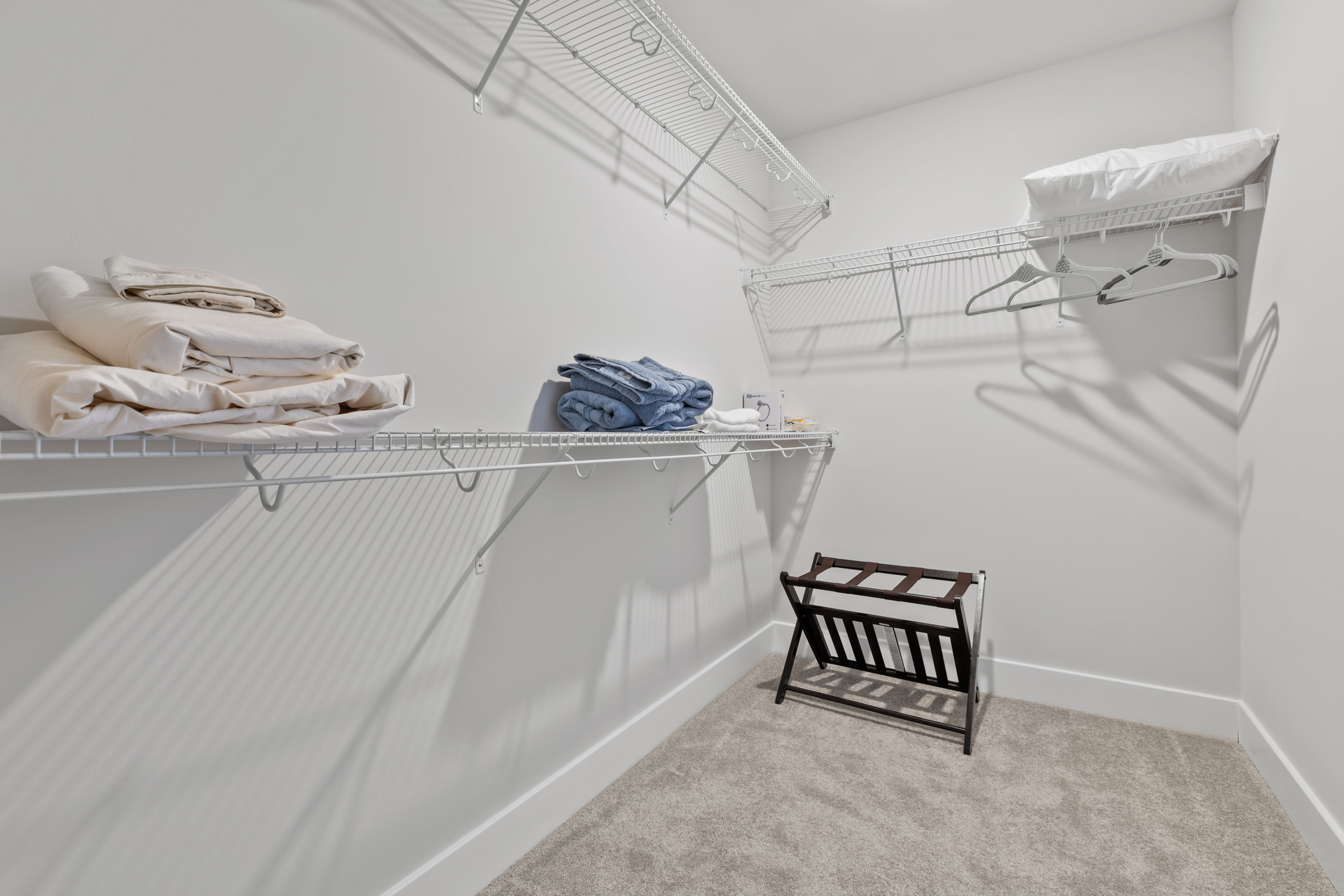 The walk-in closet in the Primary Bedroom offers plenty of space to unpack!