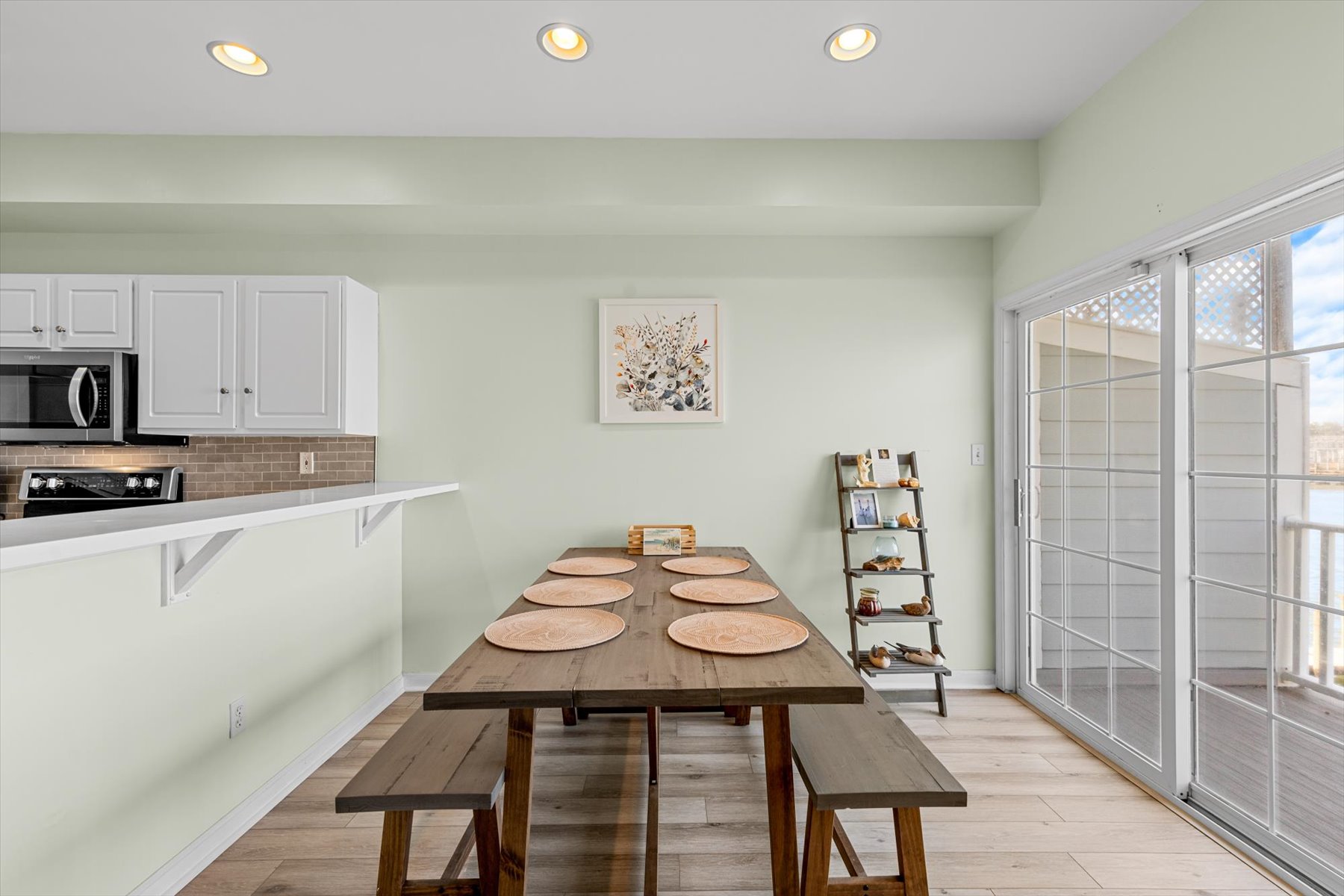 Dine with a Water View.