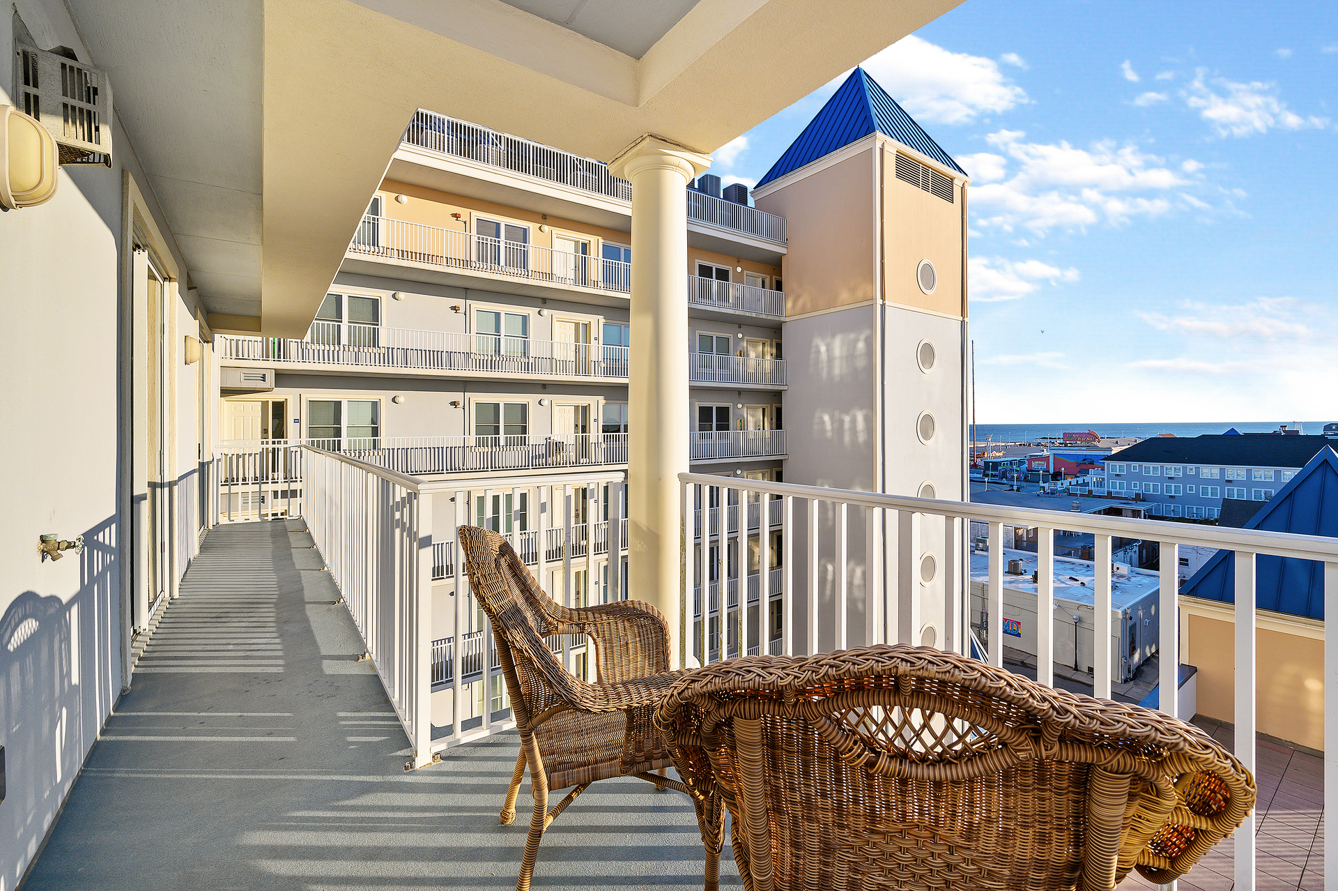 The Private Balcony extends to both Bedrooms.