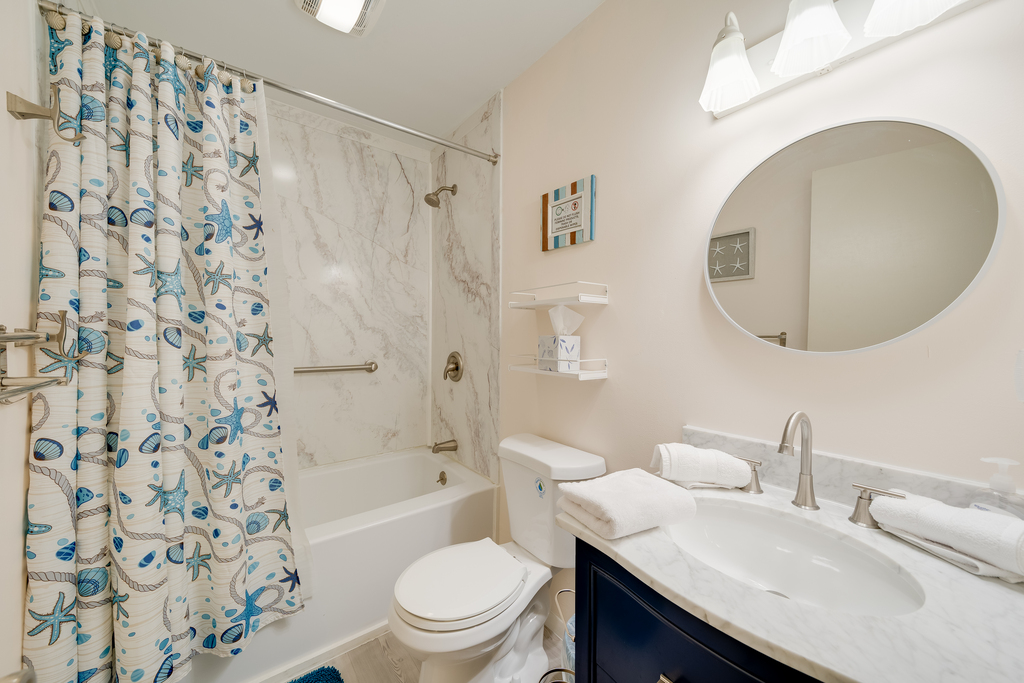 Newly Renovated Full Bath on 2nd Level