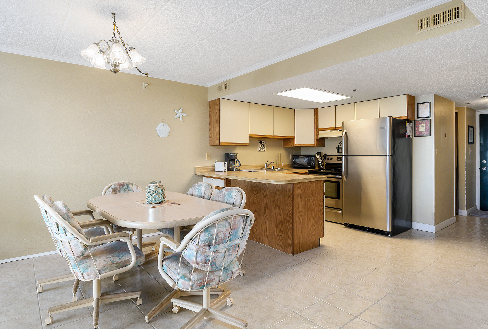 Enjoy a quiet meal in or a good game of cards at the Dining Table