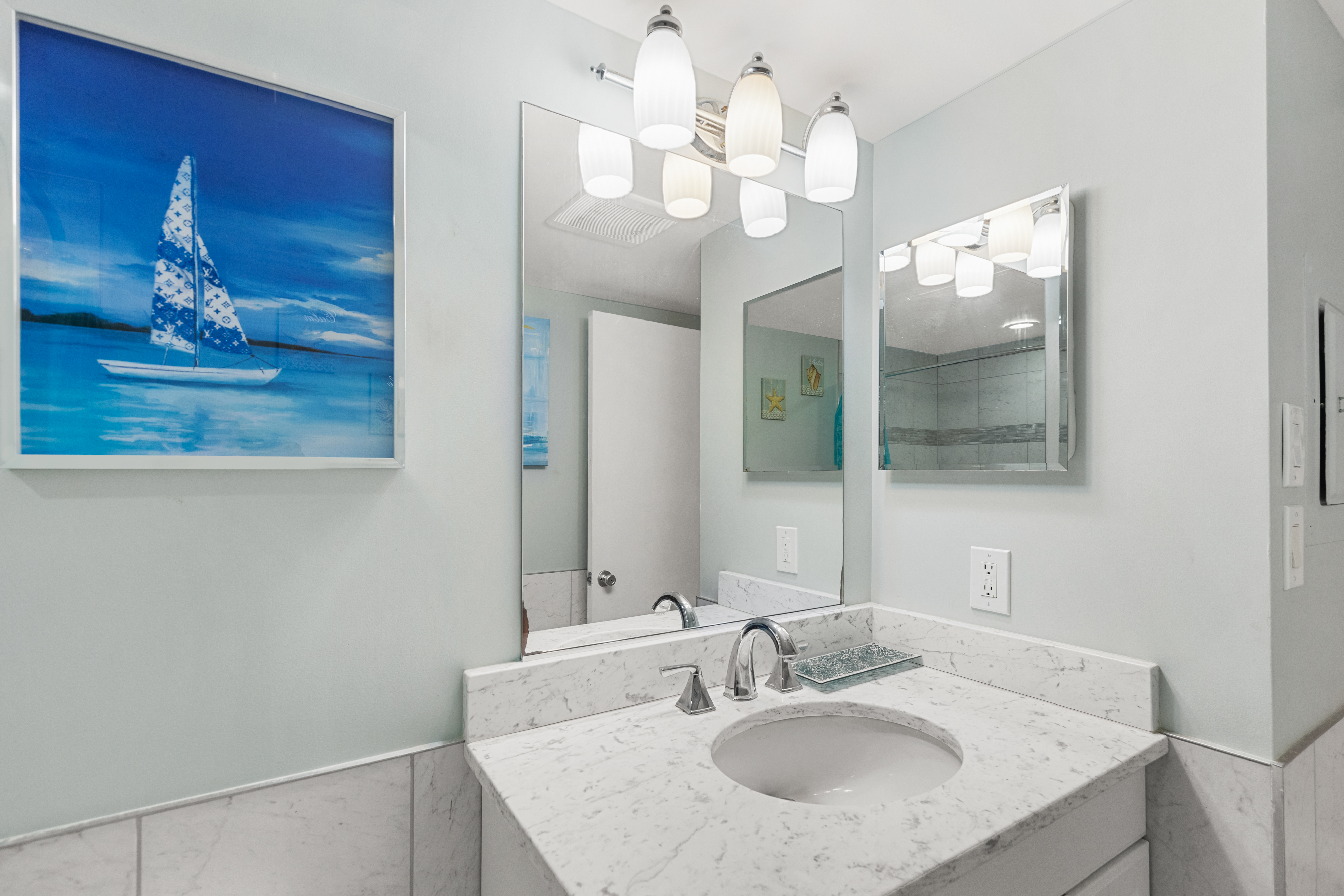 Freshen up after hitting the Beach.