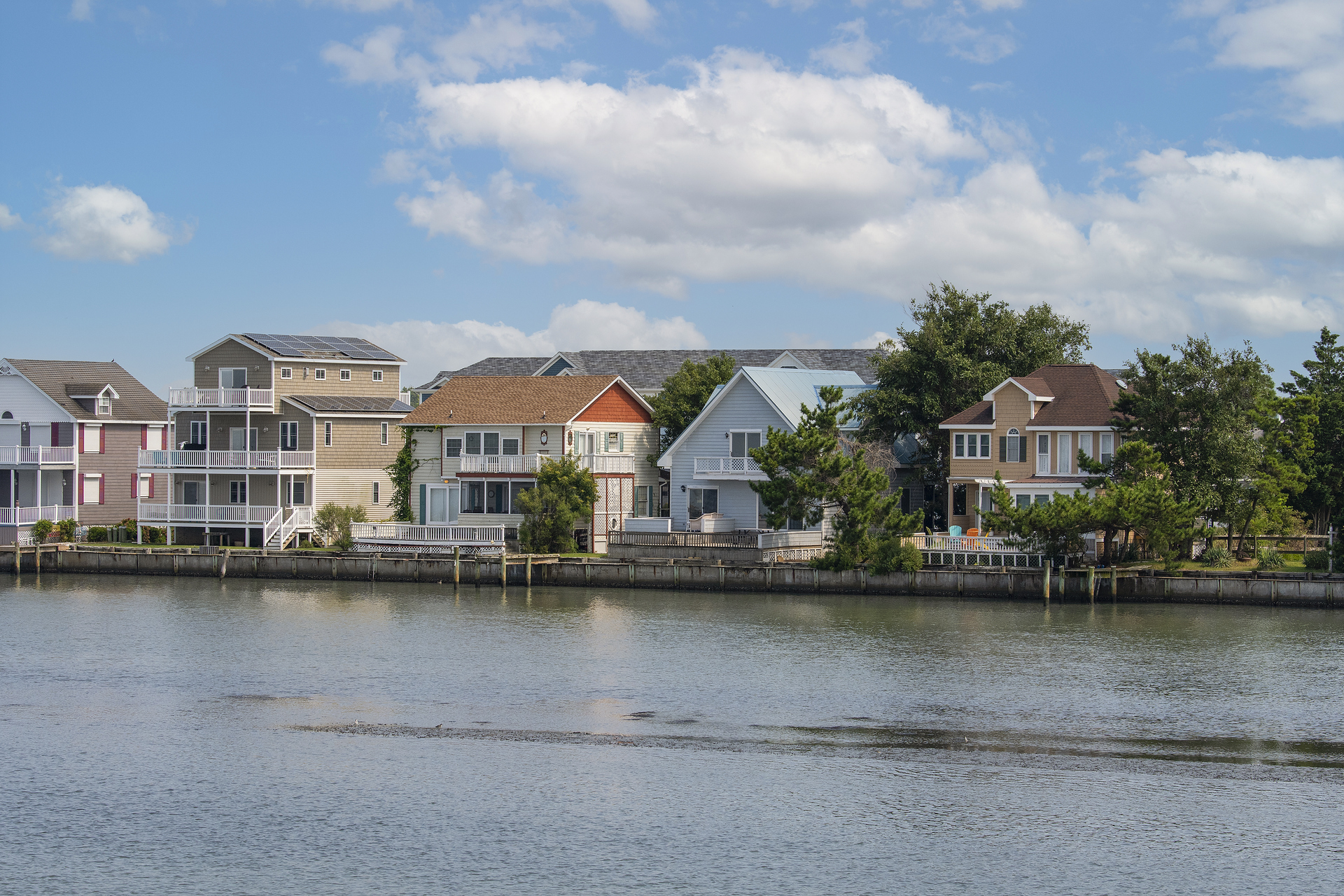 Perched on the Chincoteague Bay.