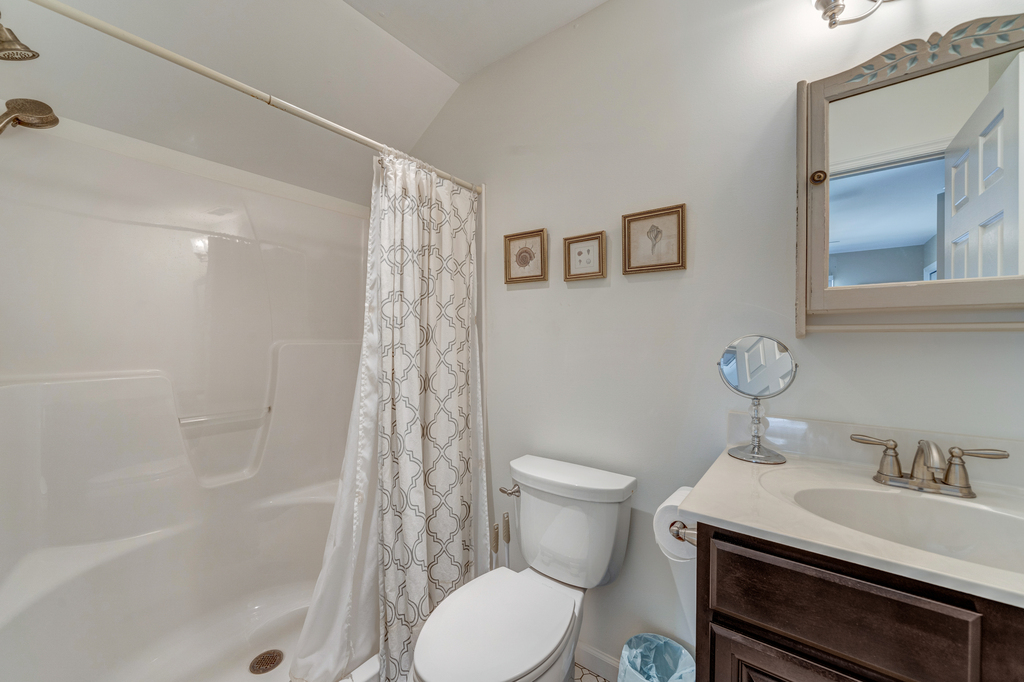 Private Attached Bath with Walk-in Shower.