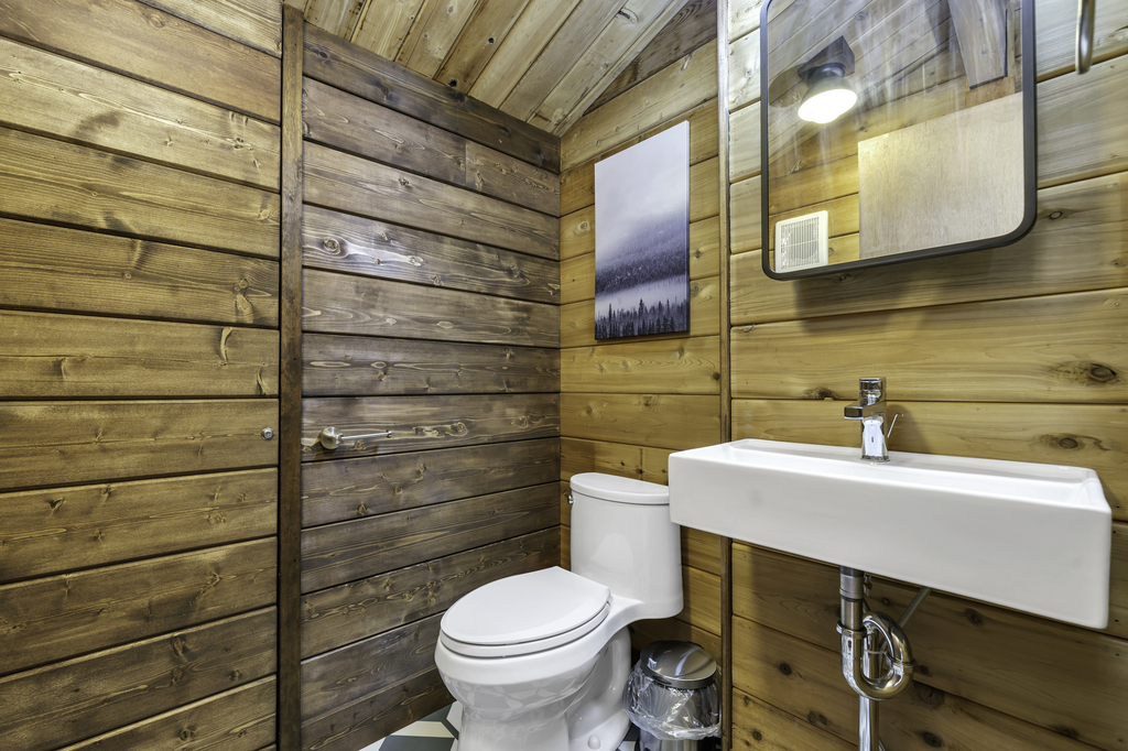 Water Closet is separate from the Vanity and Shower - very convenient!