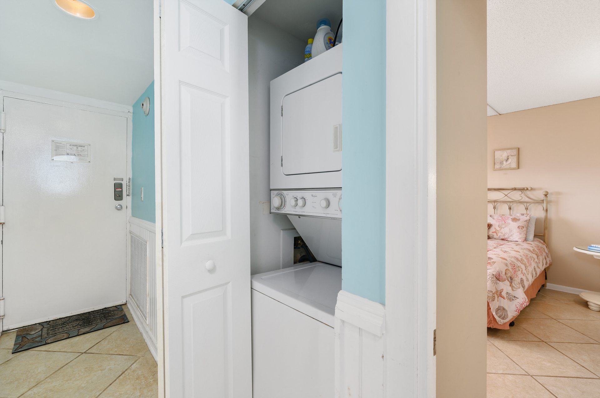 Washer and Dryer in case you may need to toss in a quick load.