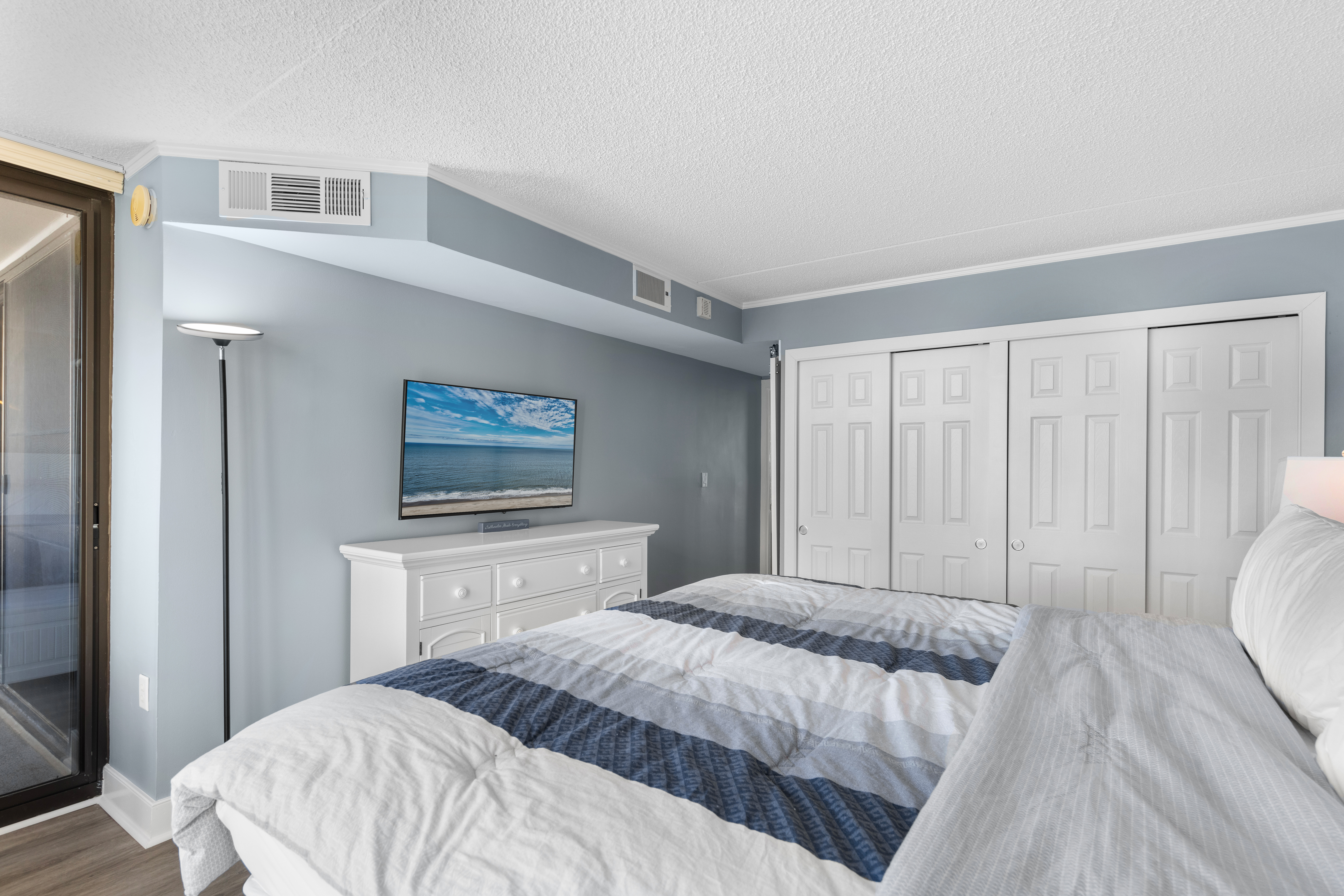 Turn your favorite movie on the flat screen and get cozy.