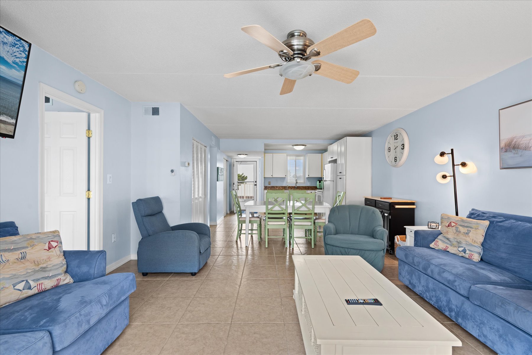 Enjoy relaxing in the AC with free Wi-Fi and Flat Screen Streaming TV.