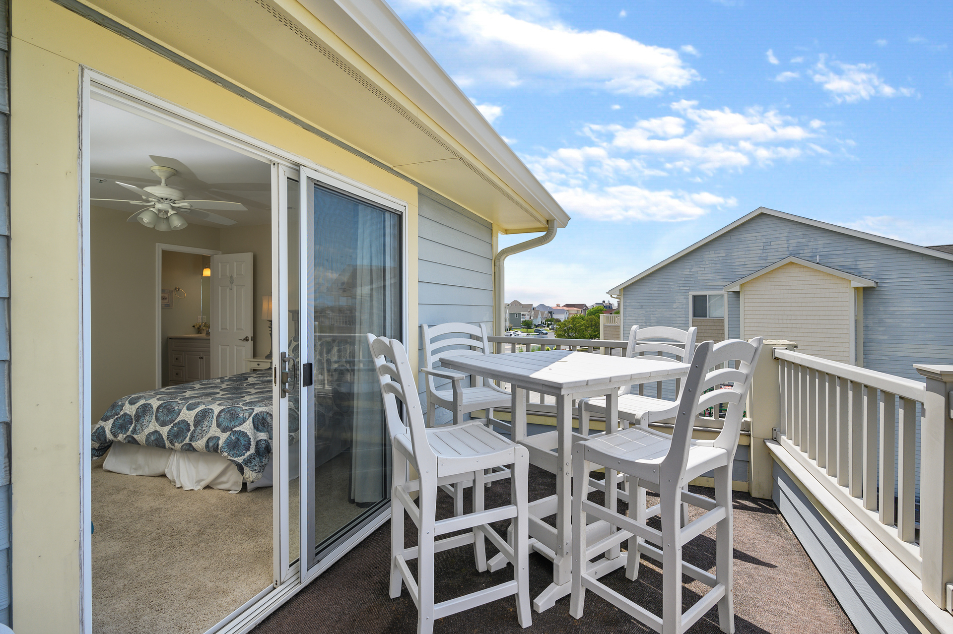 Private waterfront balcony right off the Primary bedroom.