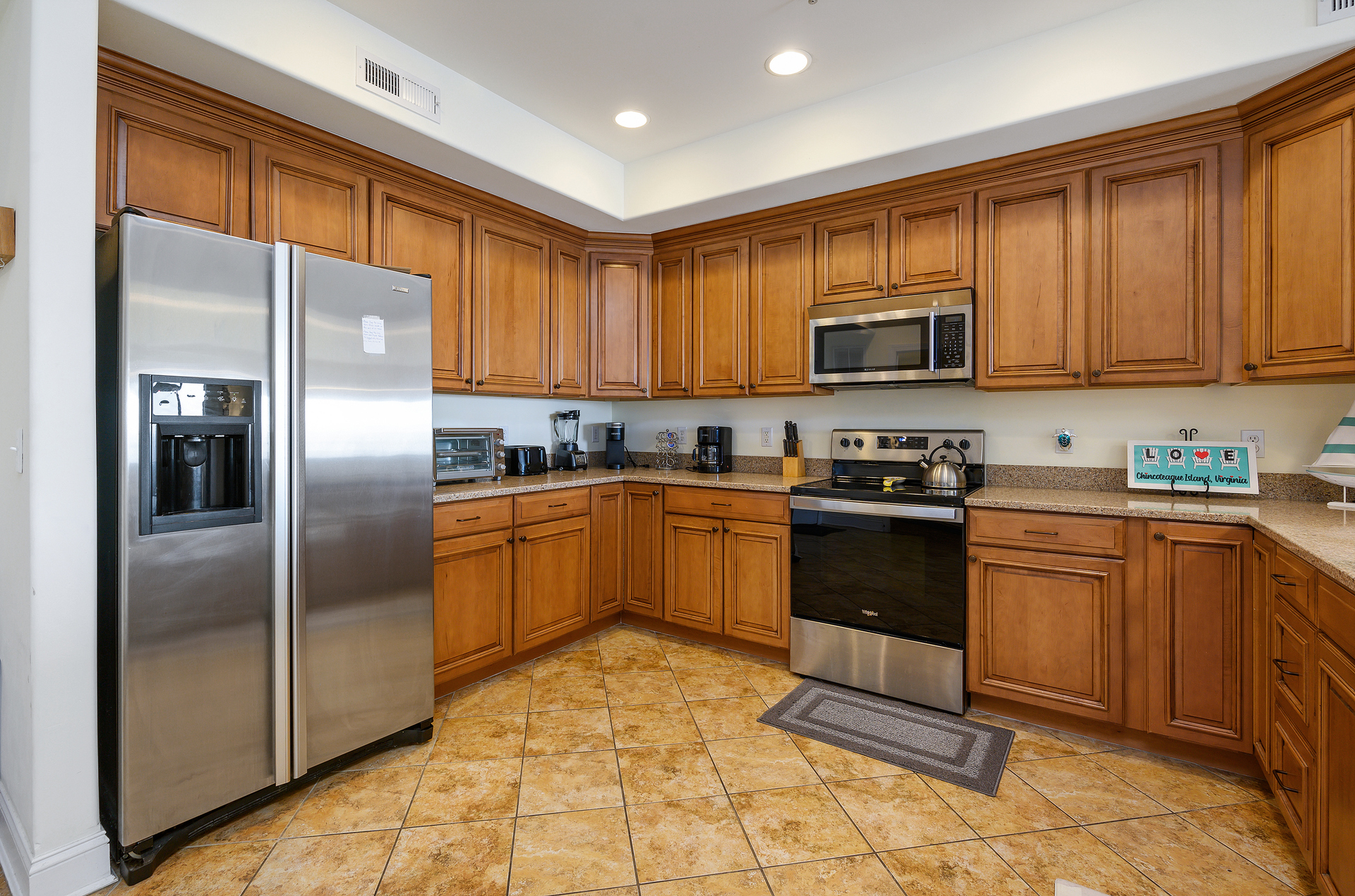 Well-equipped with all the comforts of home.