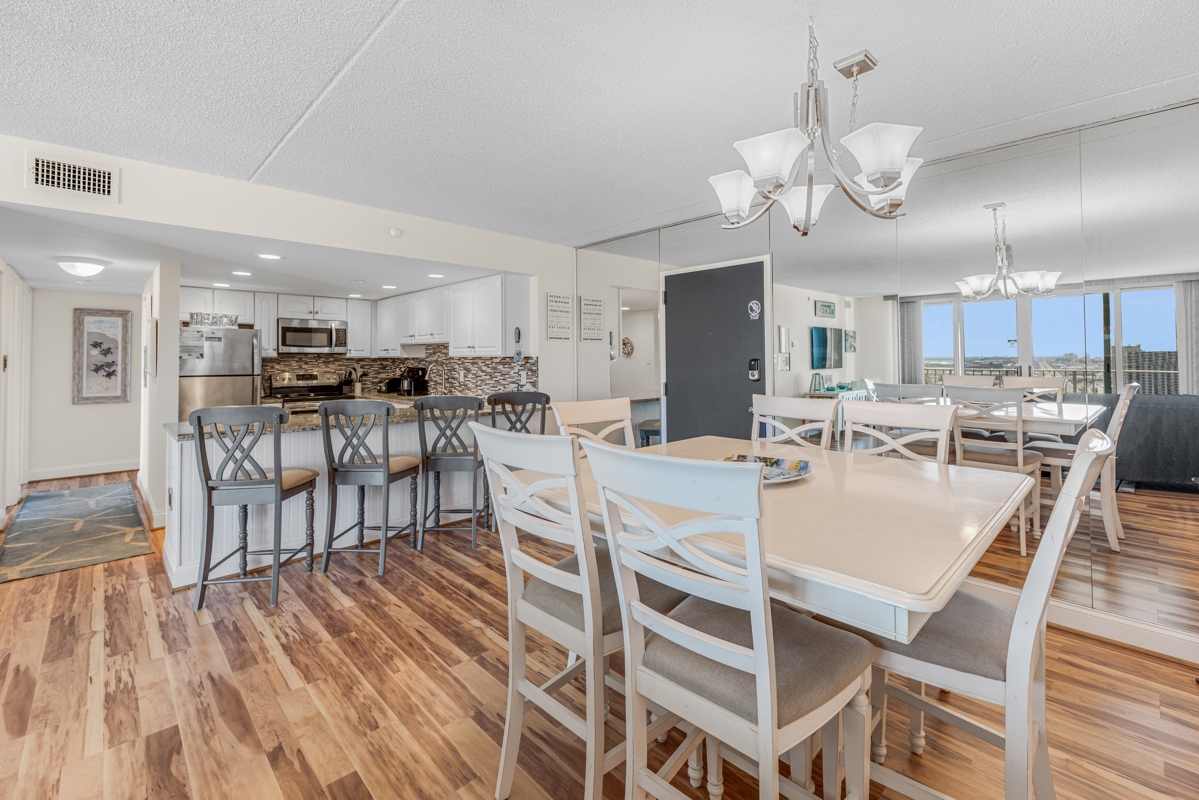 Plenty of room for all at the Pub Style Dining Table.