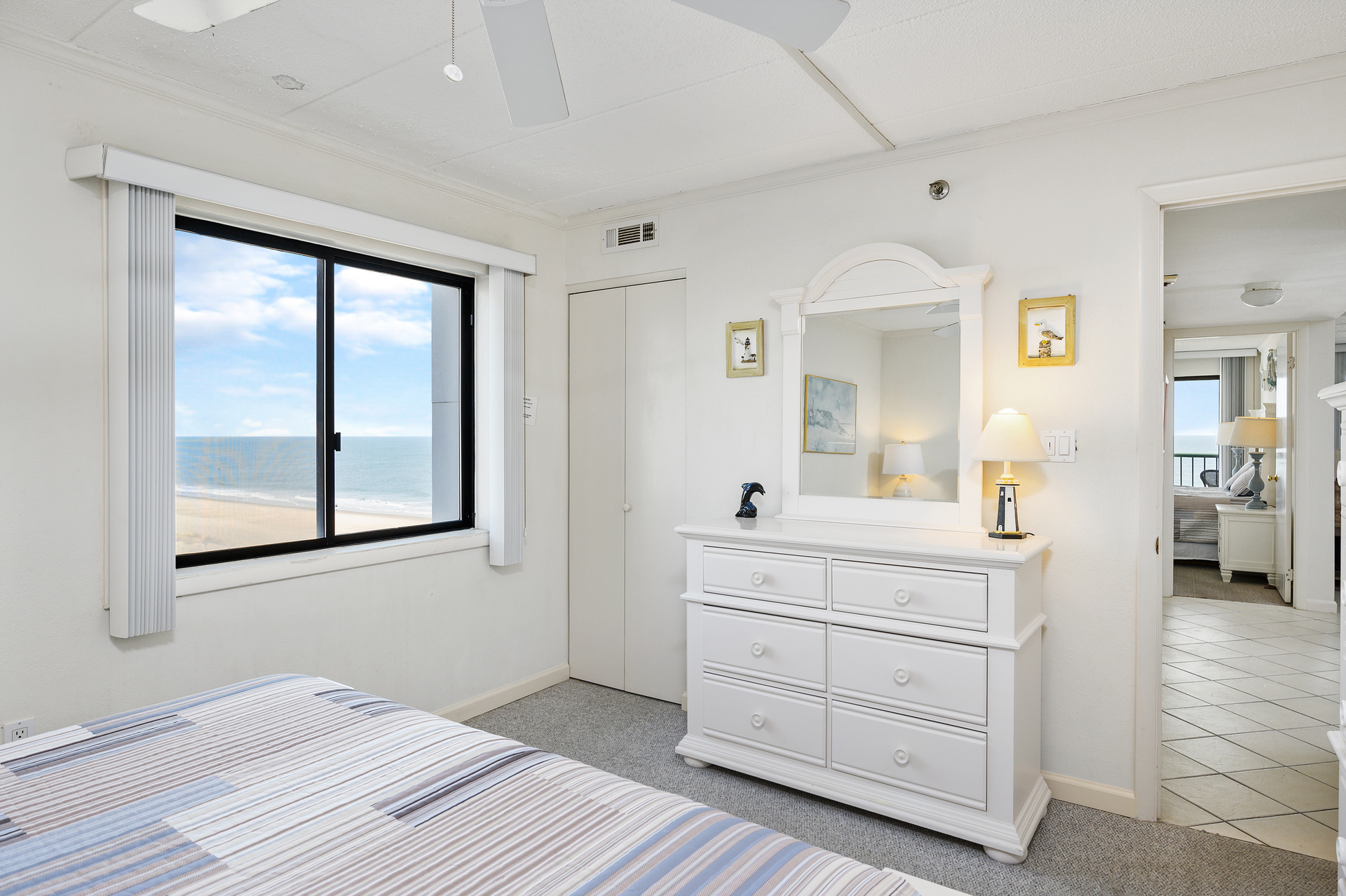 Beautiful views of the ocean from the Bedroom