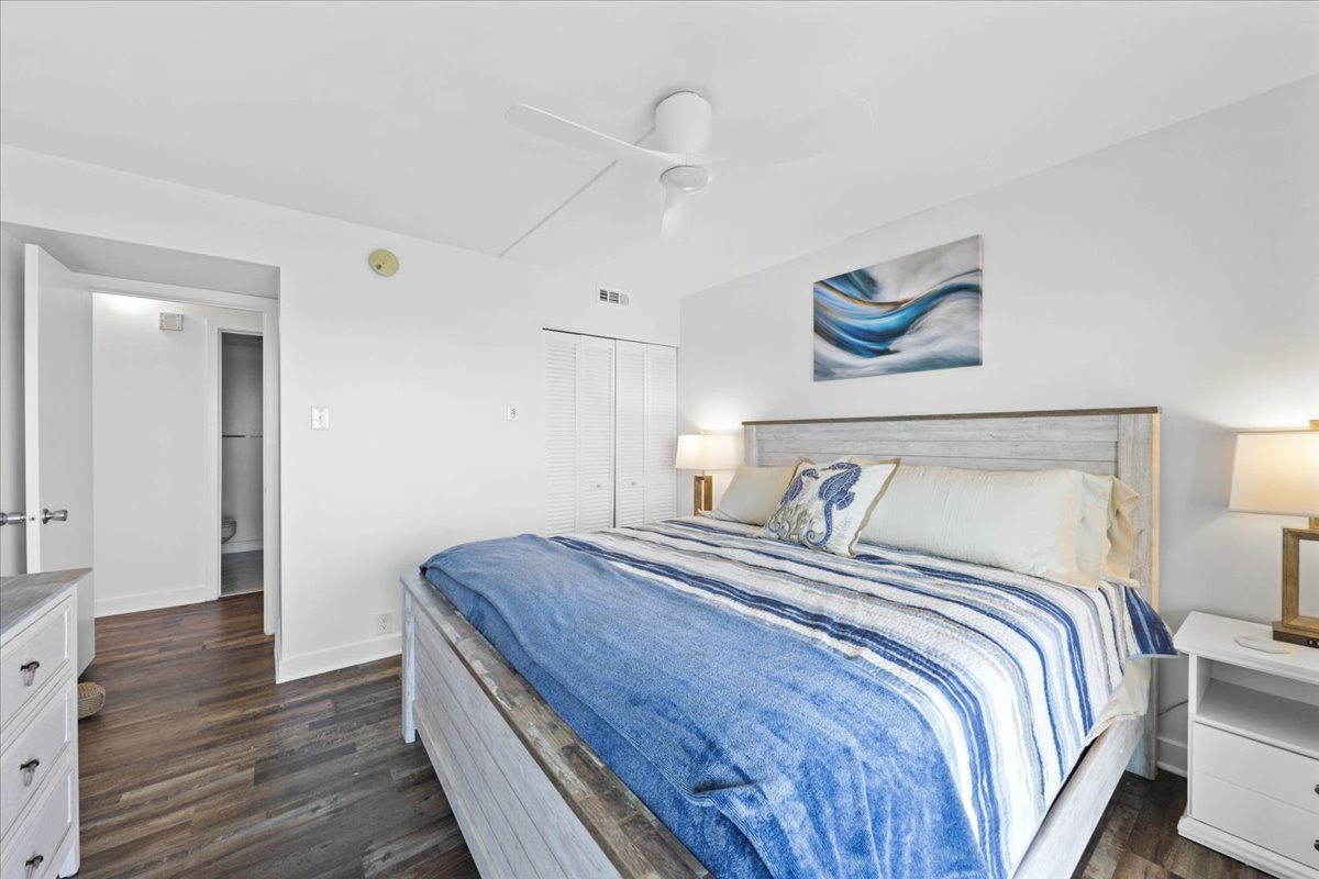 Cozy Up with a Good Book in the King Bed.