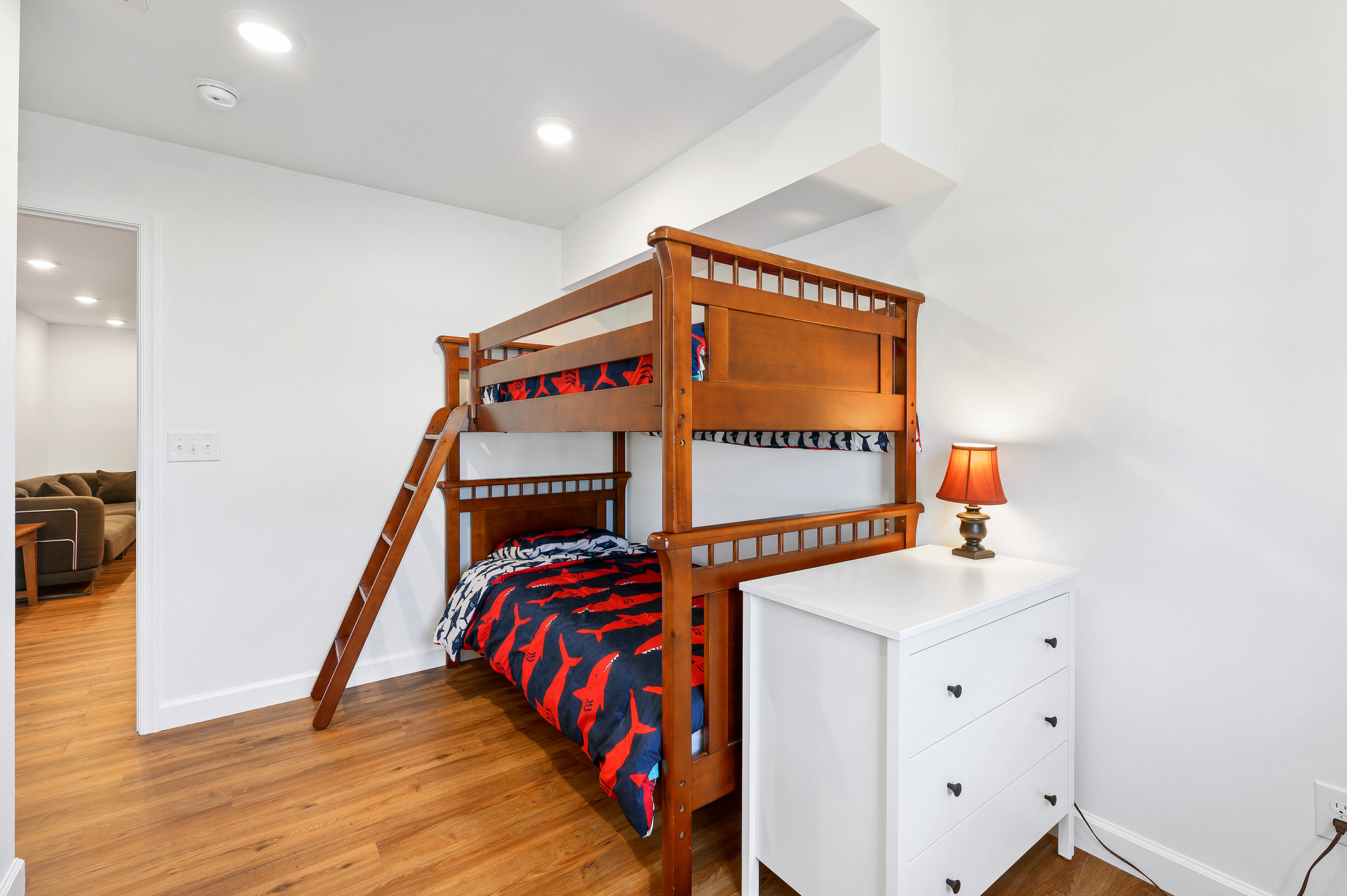 Bedroom 3 is cheerful and has a Twin Bunkbed.