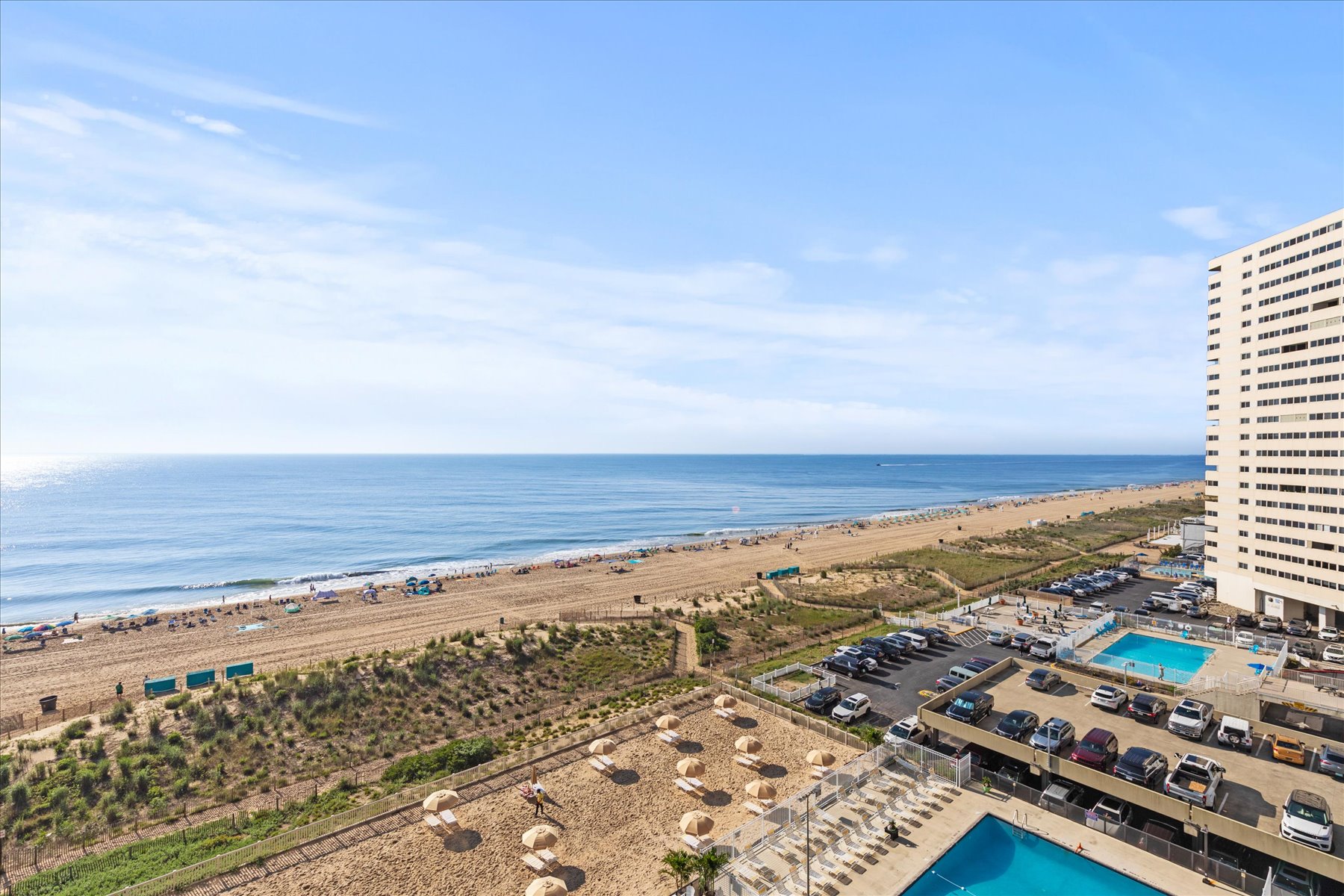 Plenty of seating by the Outdoor Pool.