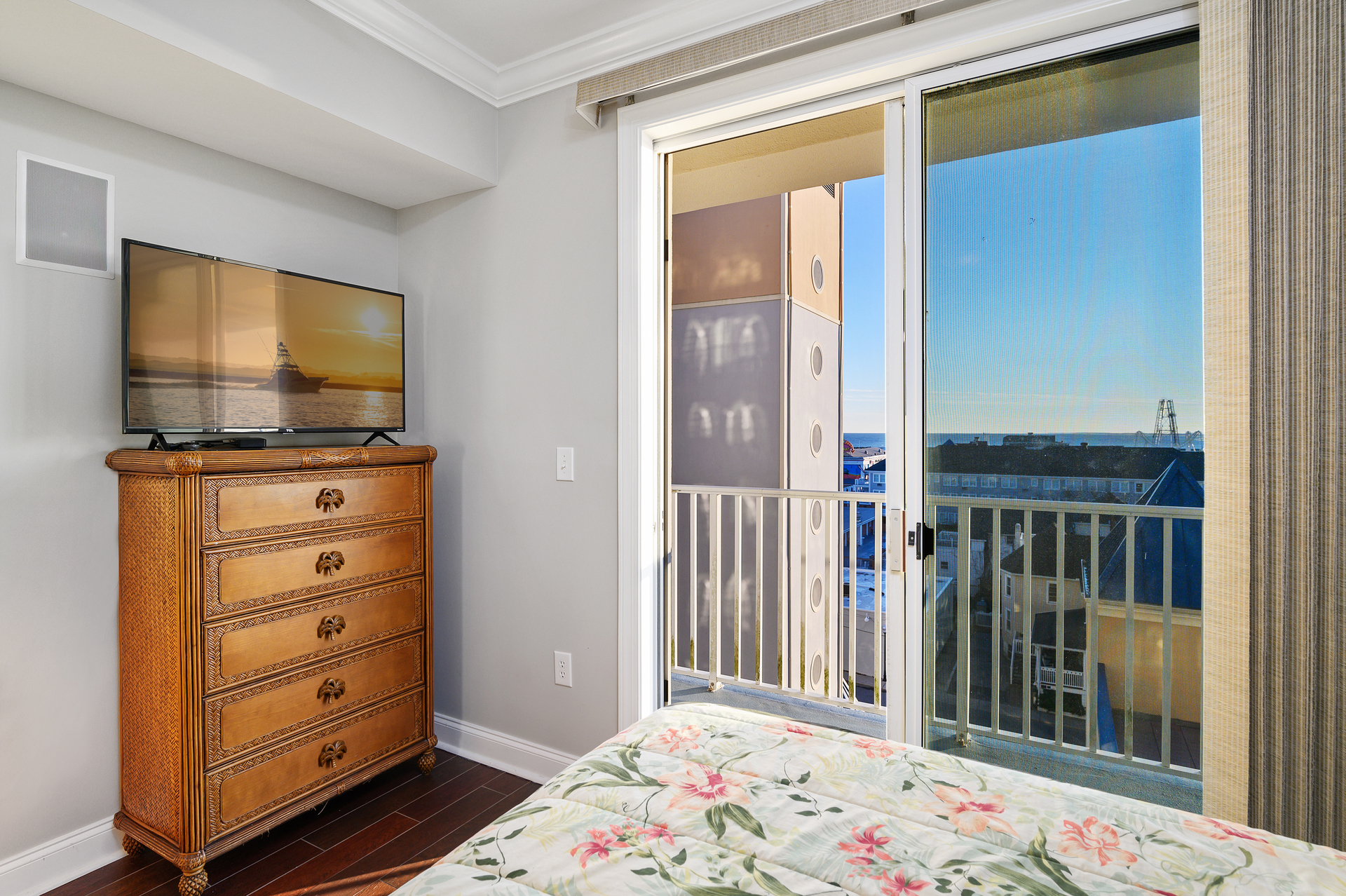 A Flat Screen TV is also perfect for downtime!