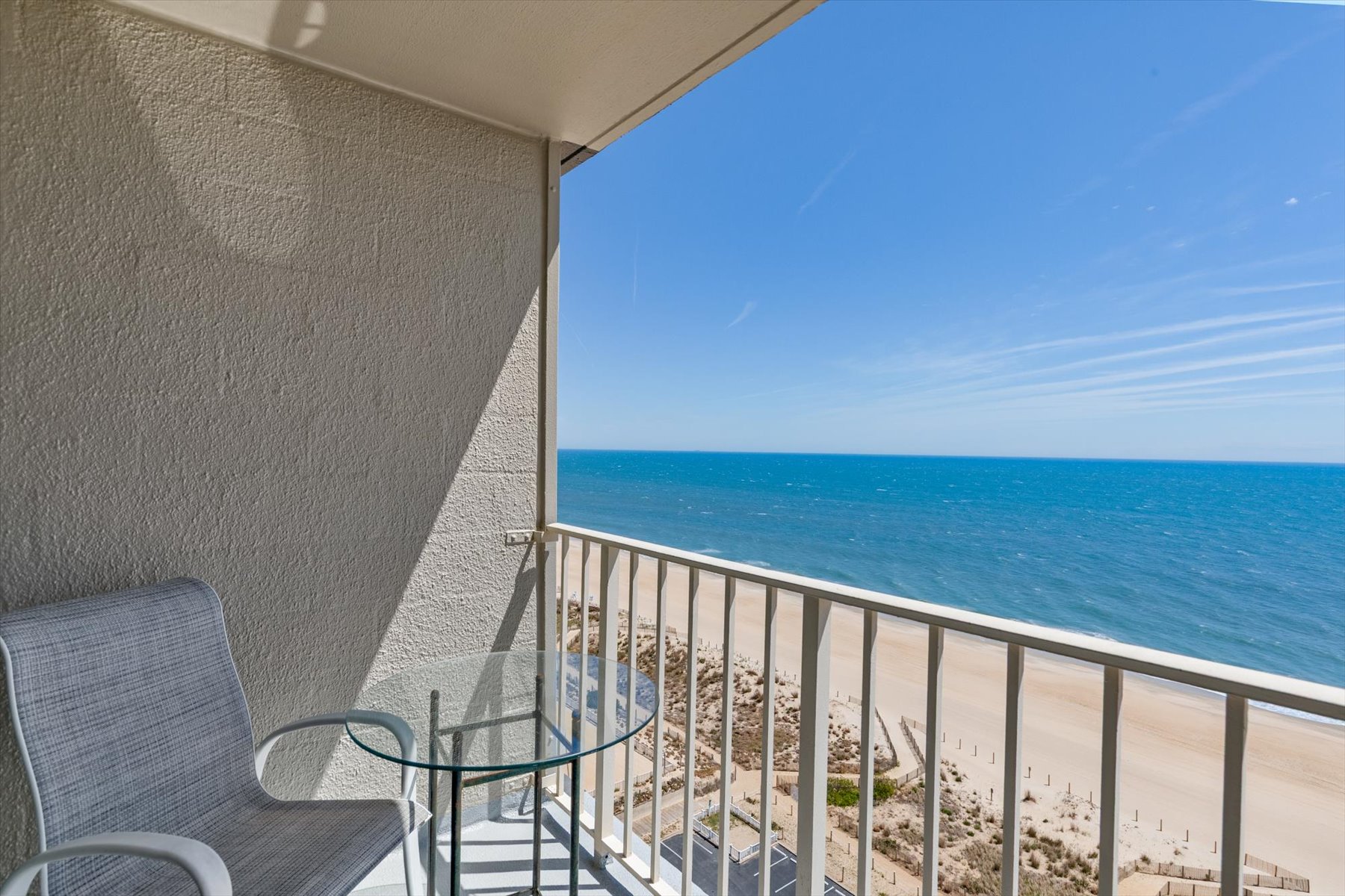 Step out onto your private balcony to take in breathtaking, uninterrupted views of the beautiful blue ocean!