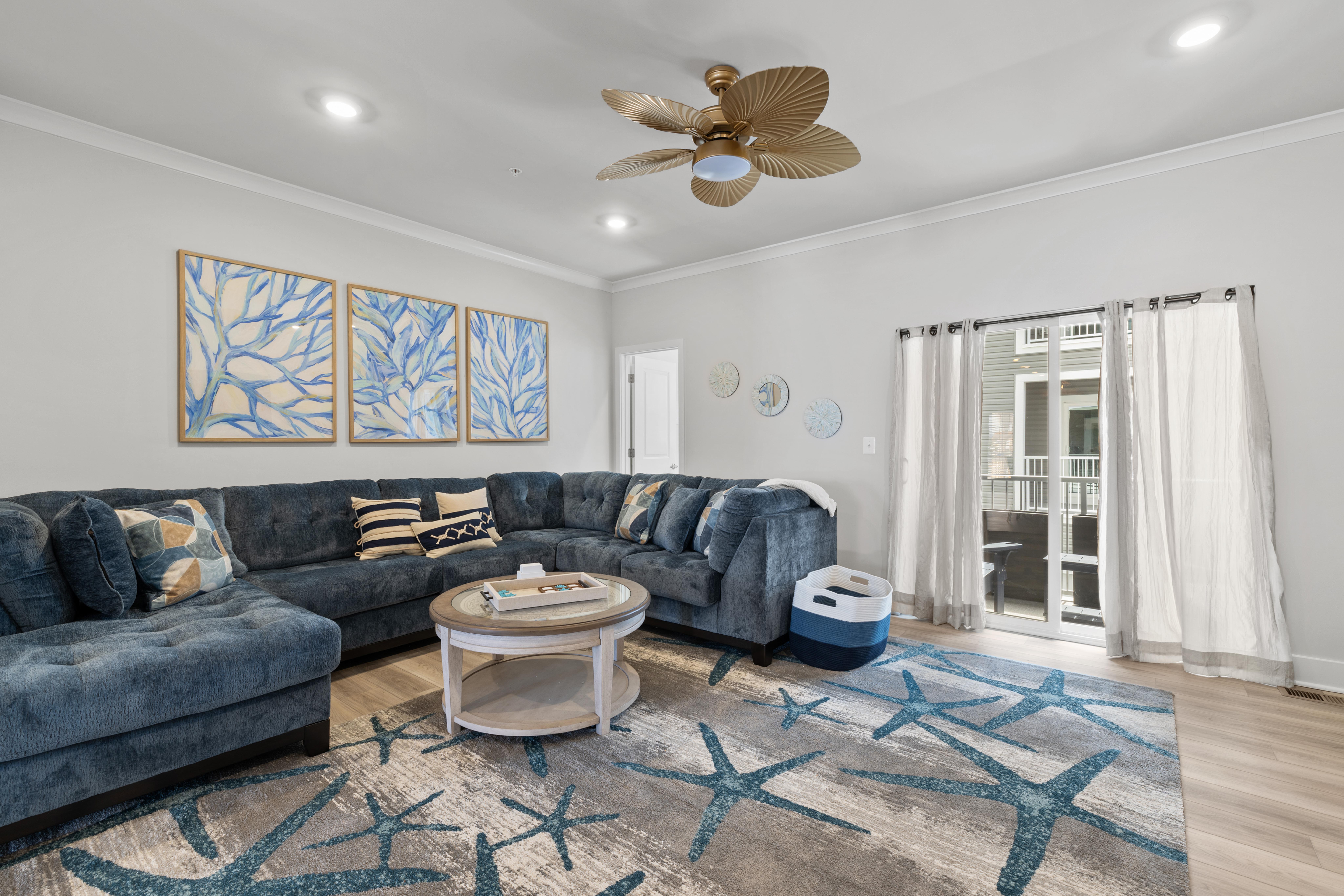 The Living rooms offers plenty of space for you and your family to unwind.