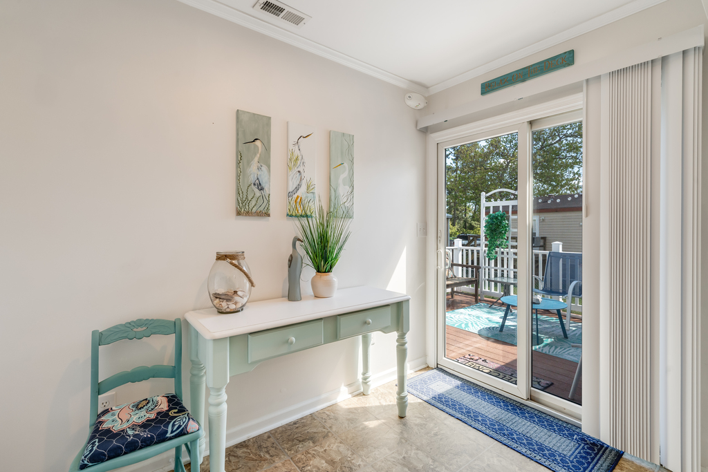 Slip out to the Deck to relax and take in that salty, sweet sea breeze.
