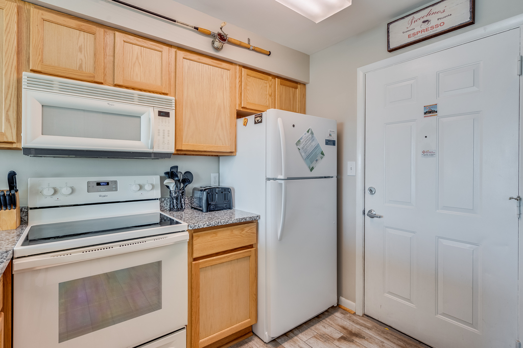 Enjoy a quiet night in cooking in the recently renovated kitchen