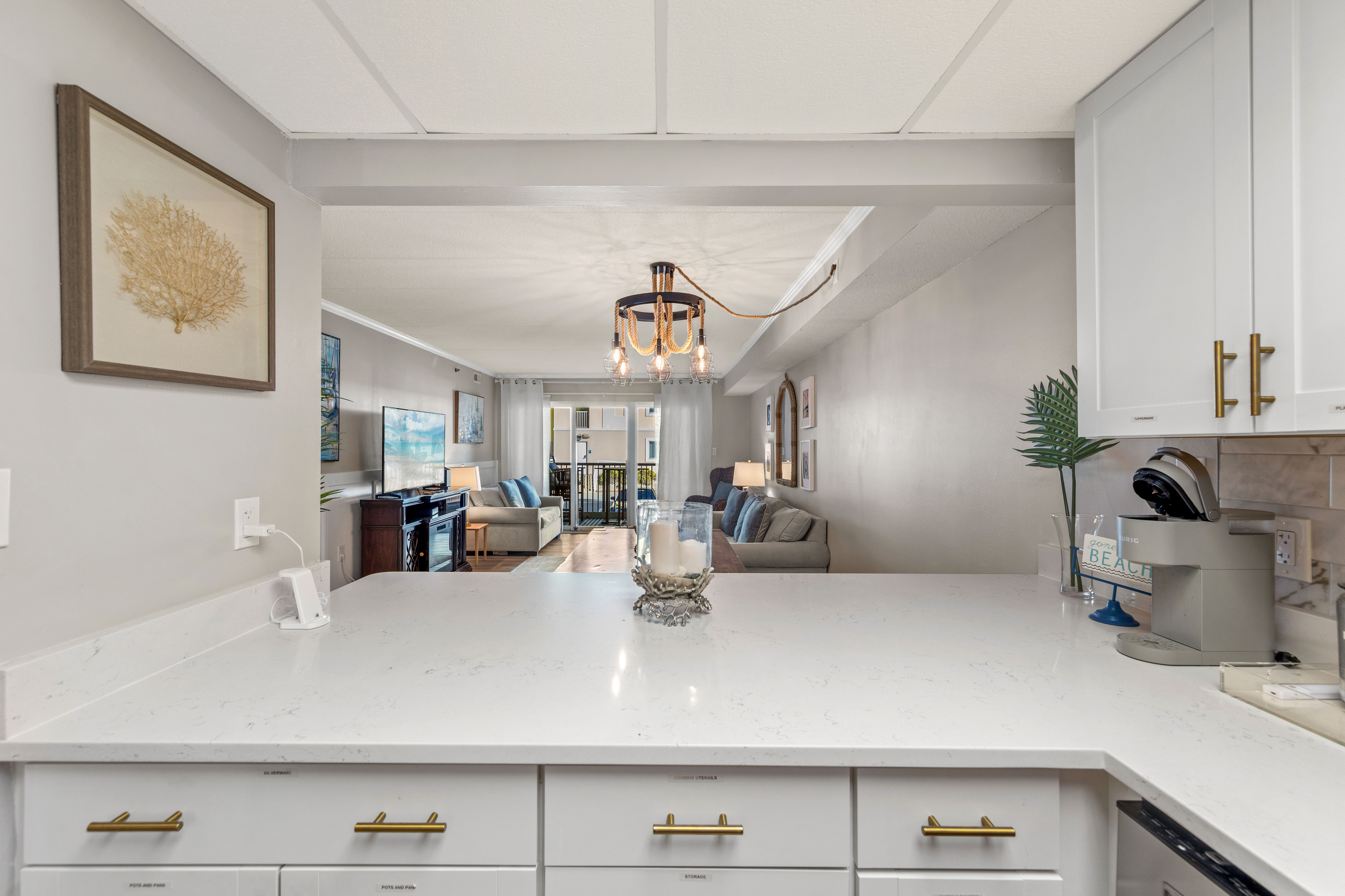 Never miss a moment of the fun even while whipping up a meal