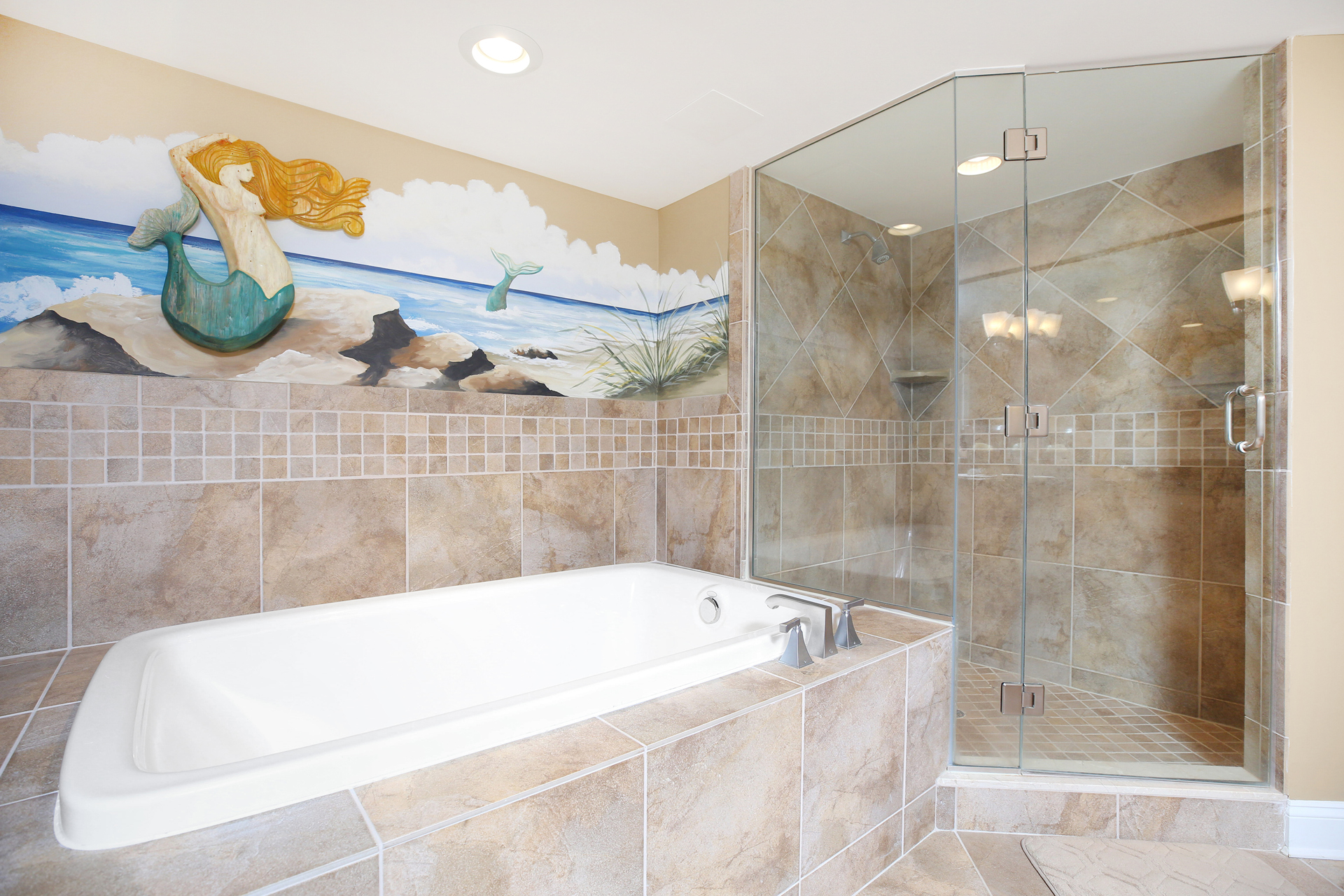 This Spa-Like Primary Bath is sure to pamper you!
