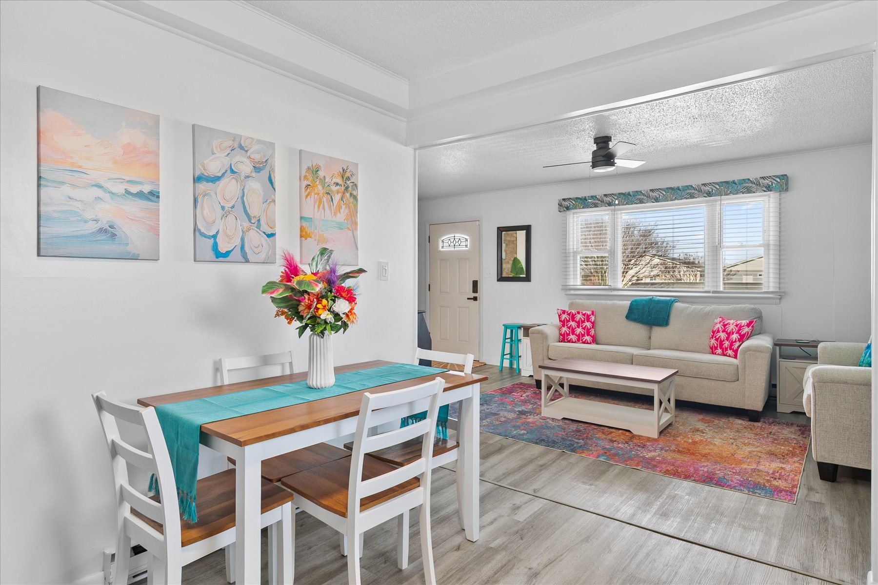 Gather at the table for a meal in or a family game night