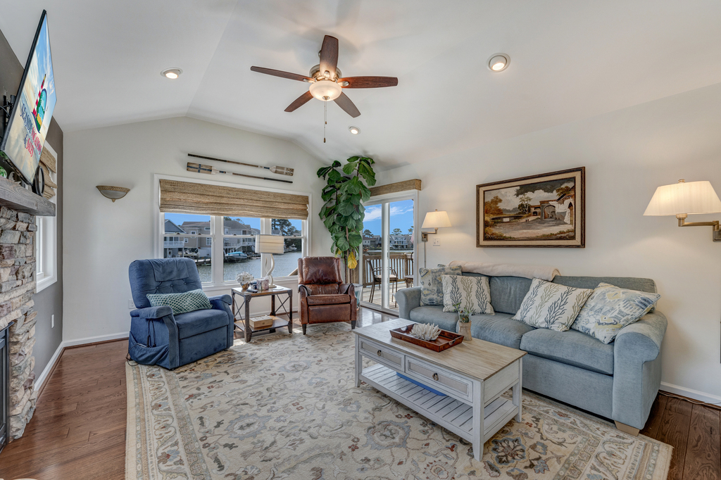 The 2nd Living Area is warm and cozy, with comfy furnishings.