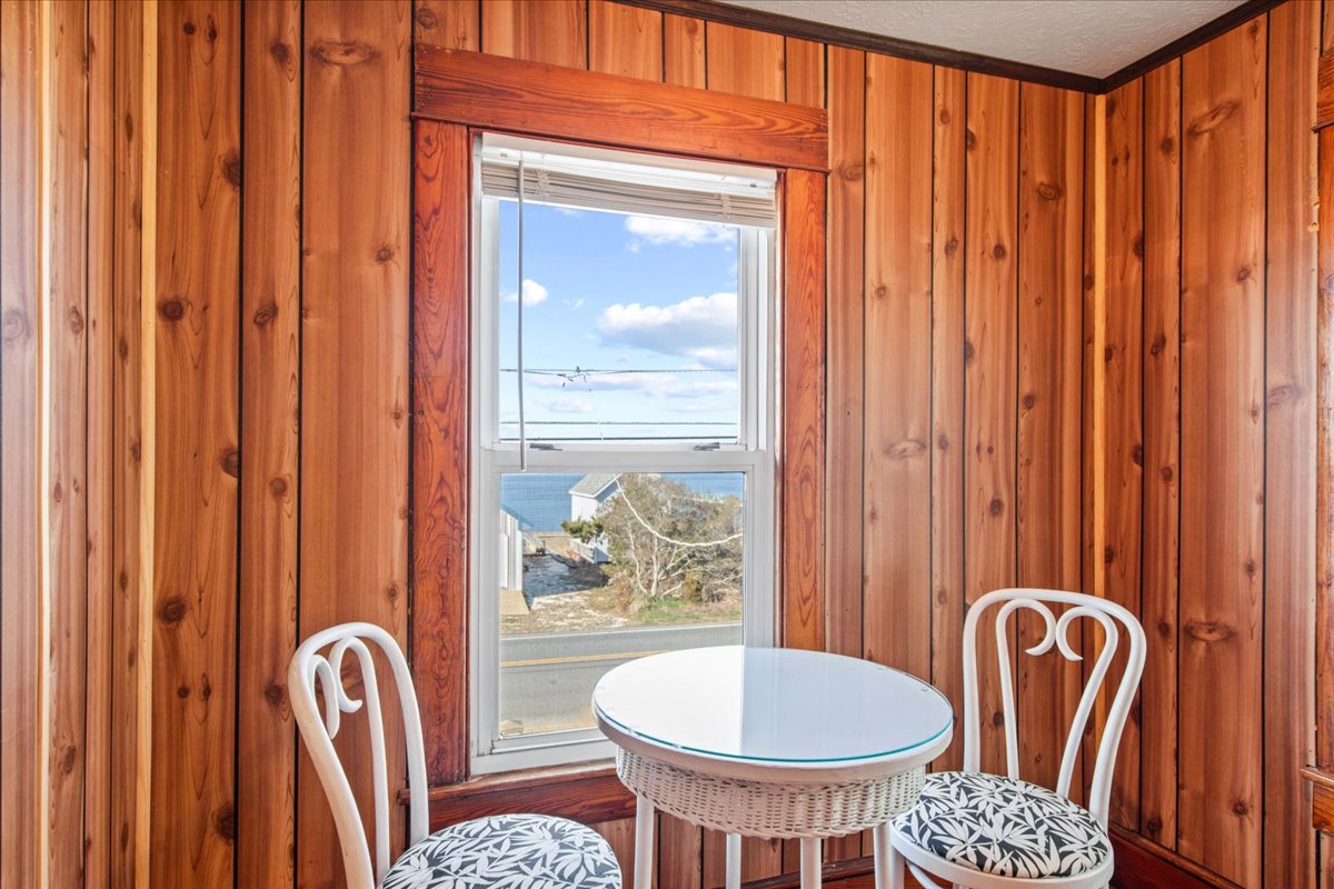 At the end of the hall, you'll find a cozy nook perfect for taking in some amazing Views.