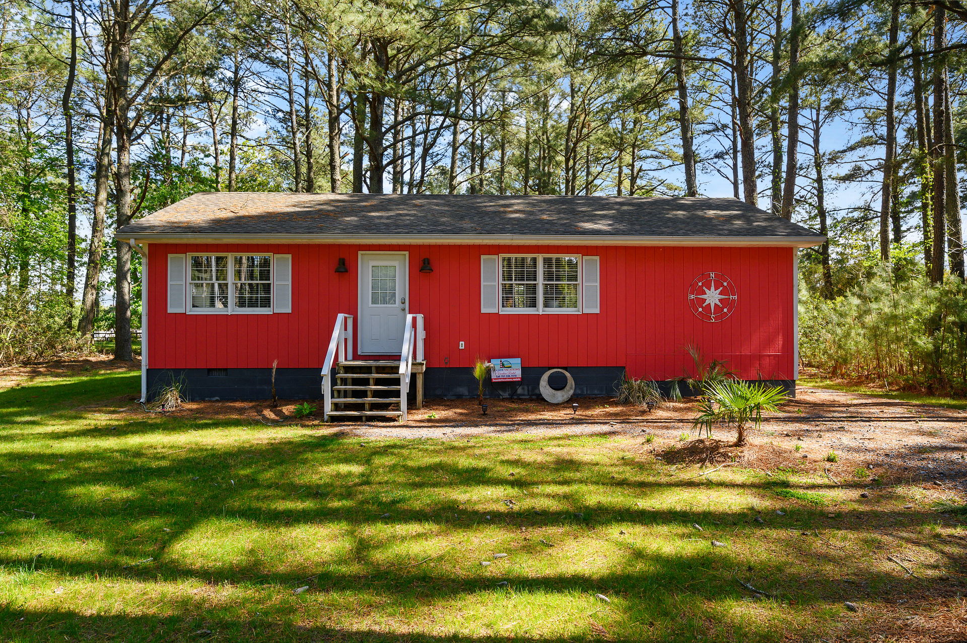 This fun Home really stands out in a crowd.