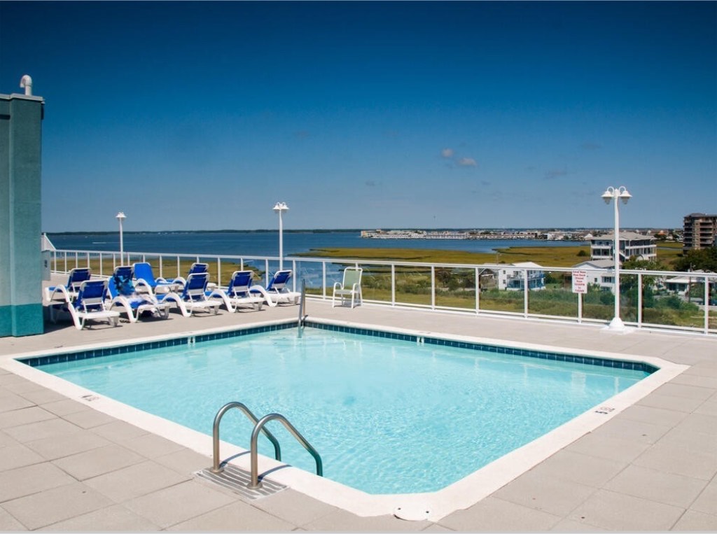 Spend the day relaxing next to the rooftop pool!