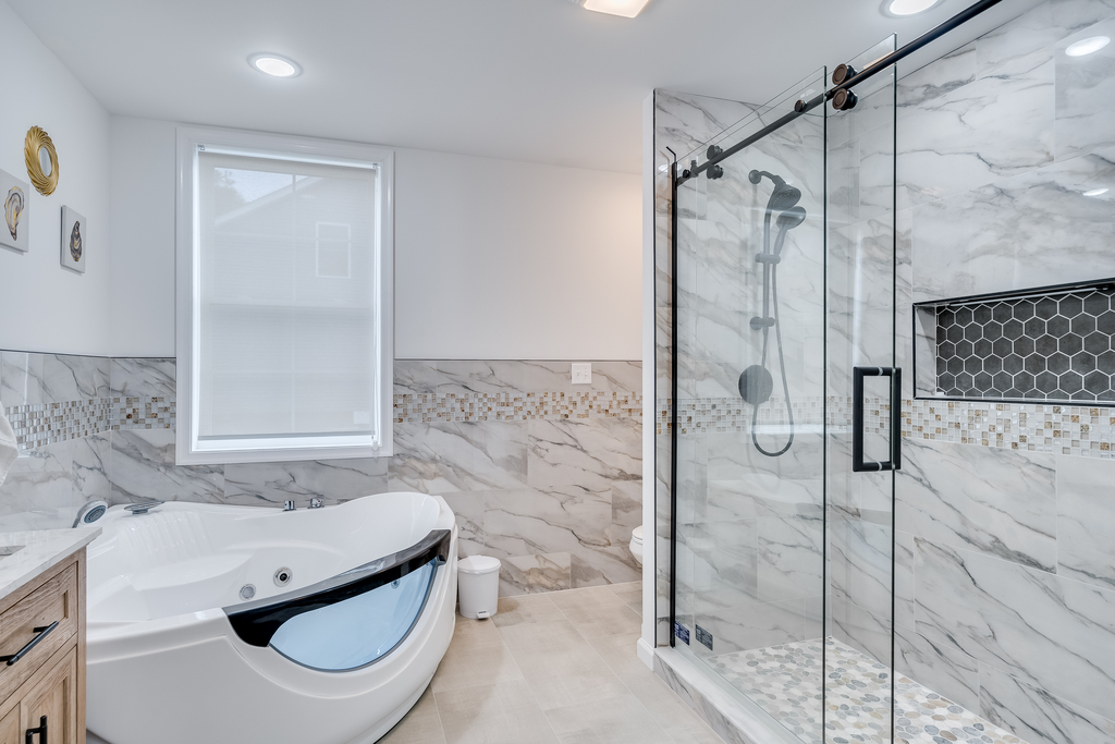 Stunning Walk-in Shower - this Bathroom is a masterpiece.