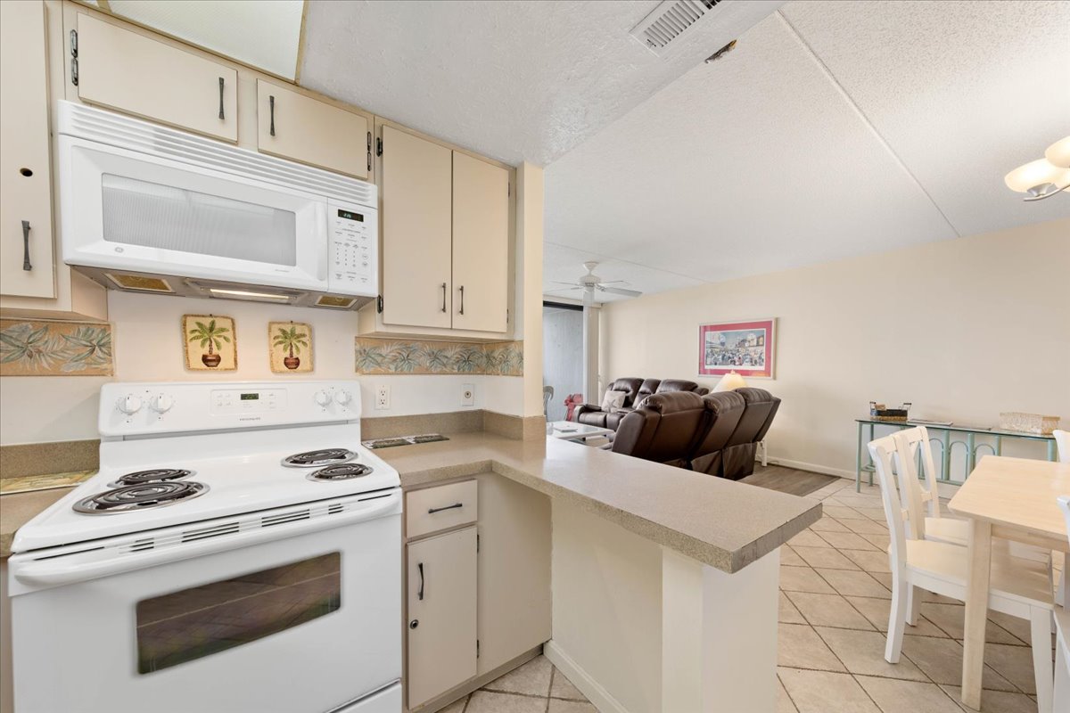 The Open Floor Plan allows you to never miss out on a bit of Family Fun!